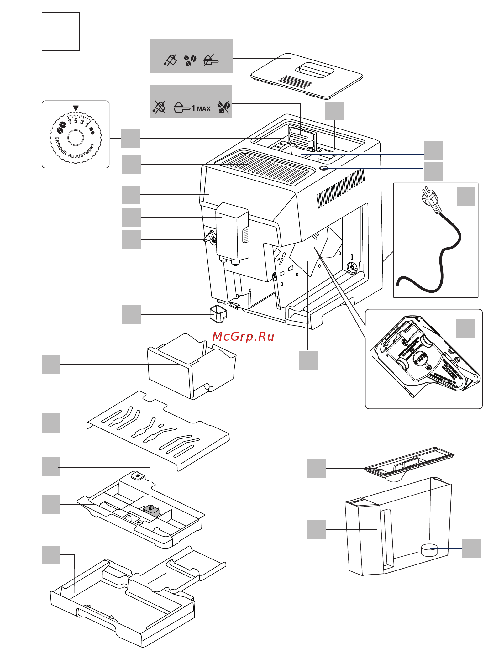 Delonghi ECAM550.85.MS Инструкция по эксплуатации онлайн [4/430] 562624