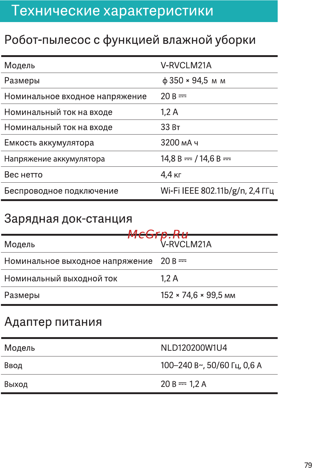Viomi V-RVCLM21A [81/99] Адаптер питания