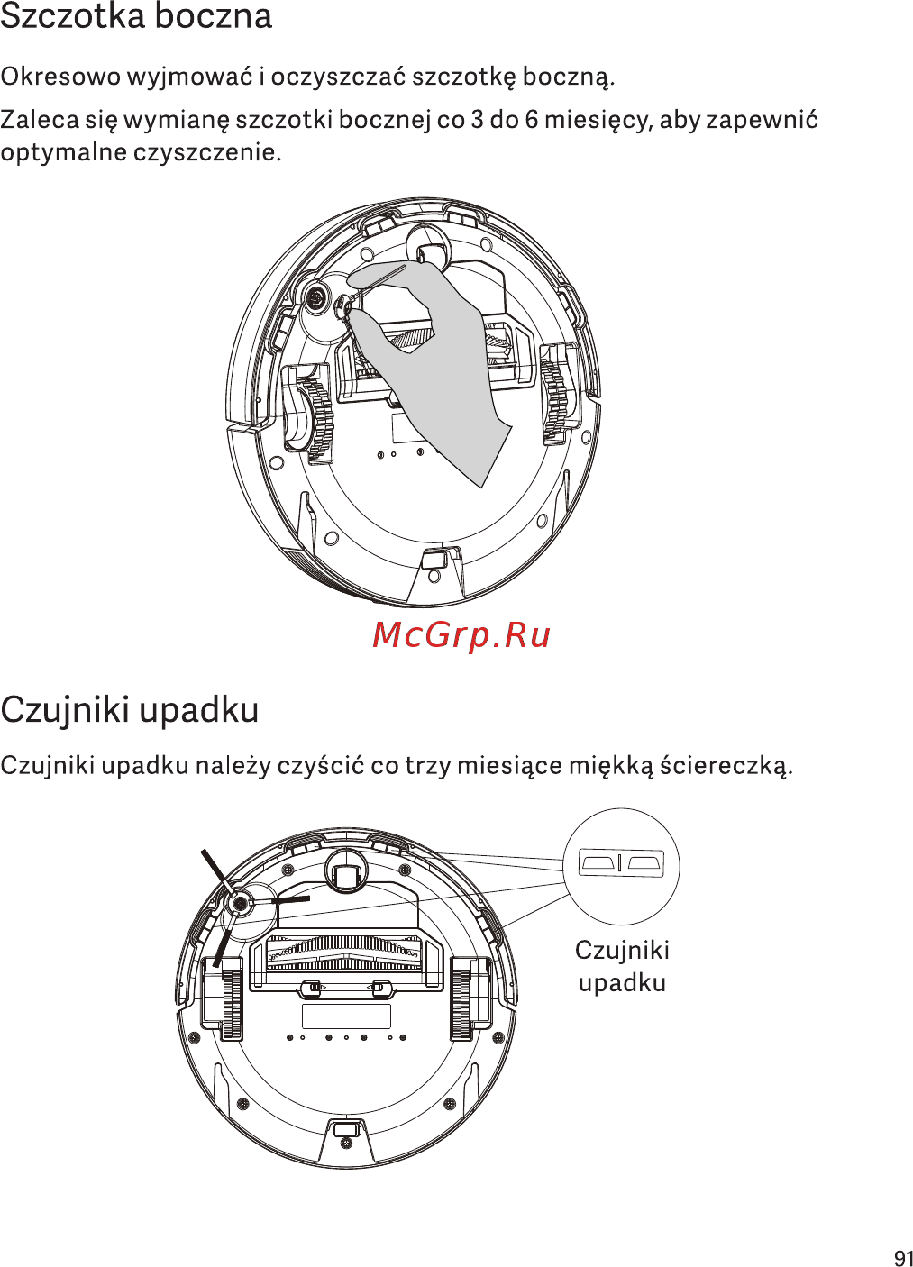 Viomi V-RVCLM21A [93/99] Czujniki upad ku