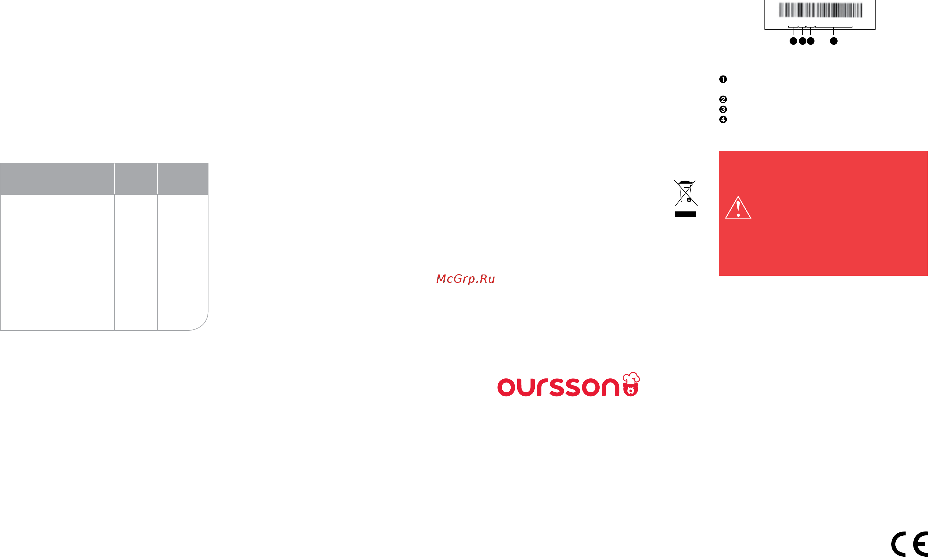 Oursson EK1752M/IV [14/23] Forni a microonde macchine per il pane piani cottura a induzione fornelli multipli robot da cucina bollitori elettrici griglie elettriche miscelatori manu ali mixer manuali tritacarne miscelatori tostapane termos tostapane spremiagrumi pentole a vapore caffettiere tritatutto congelatori frigoriferi macchine del caffè automat iche bilance da cucina