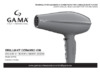 Gama BRILLIANT CERAMIC ION Инструкция по эксплуатации
