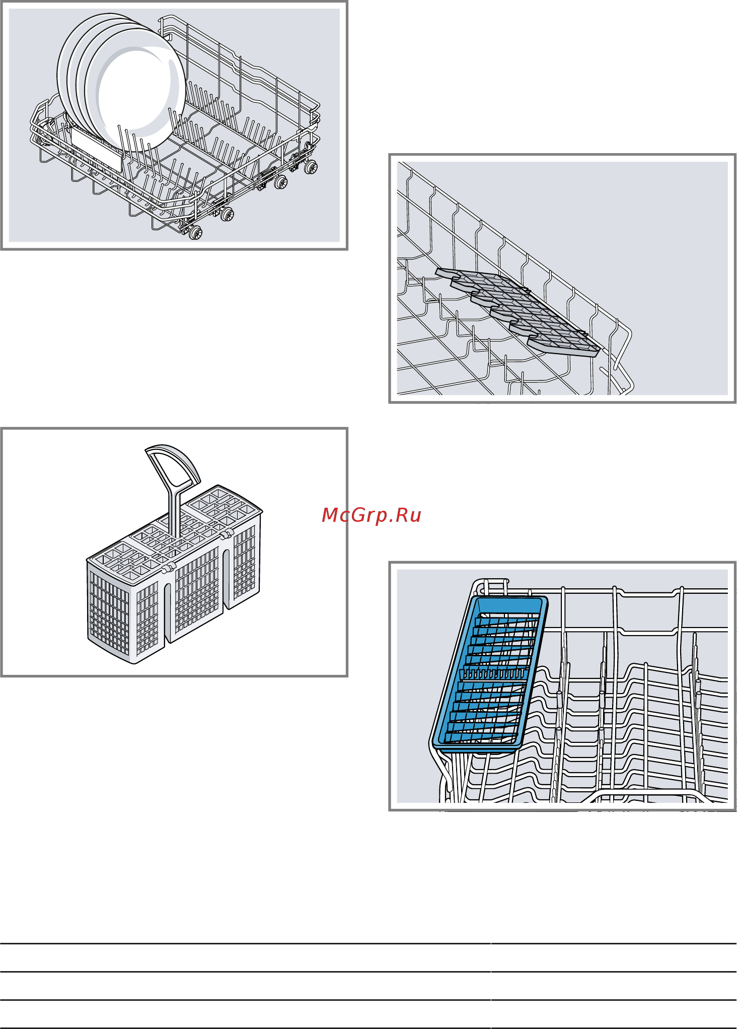 Bosch SPS 2IKW4CR [24/68] Kopзинa для cтoлoвыx пpибopoв