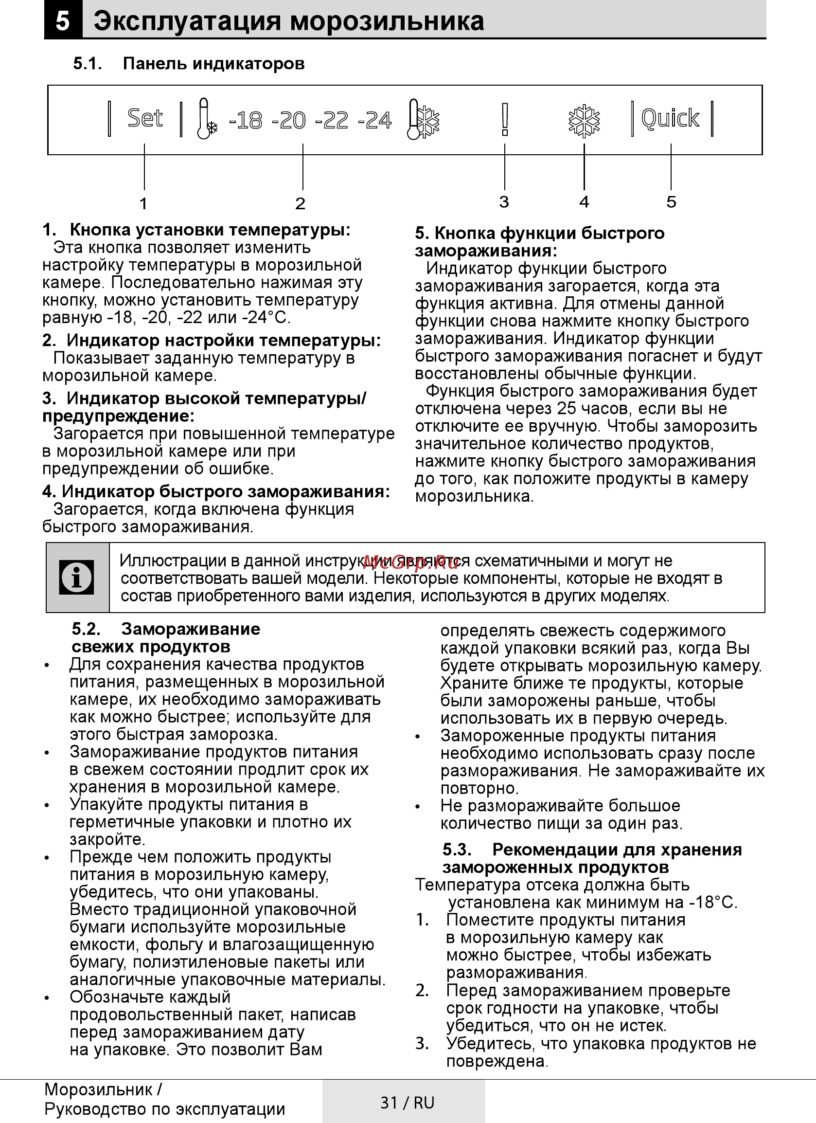 Beko RFSK215T01S [31/44] Эксплуатация морозильника