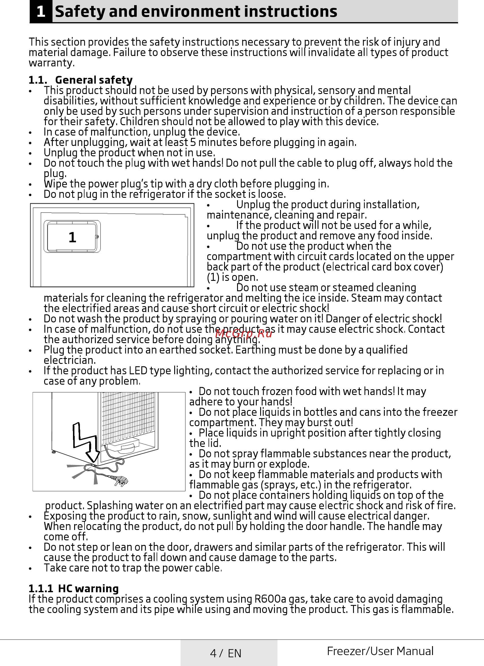 Beko RFSK215T01S [4/44] Safety and environment instructions