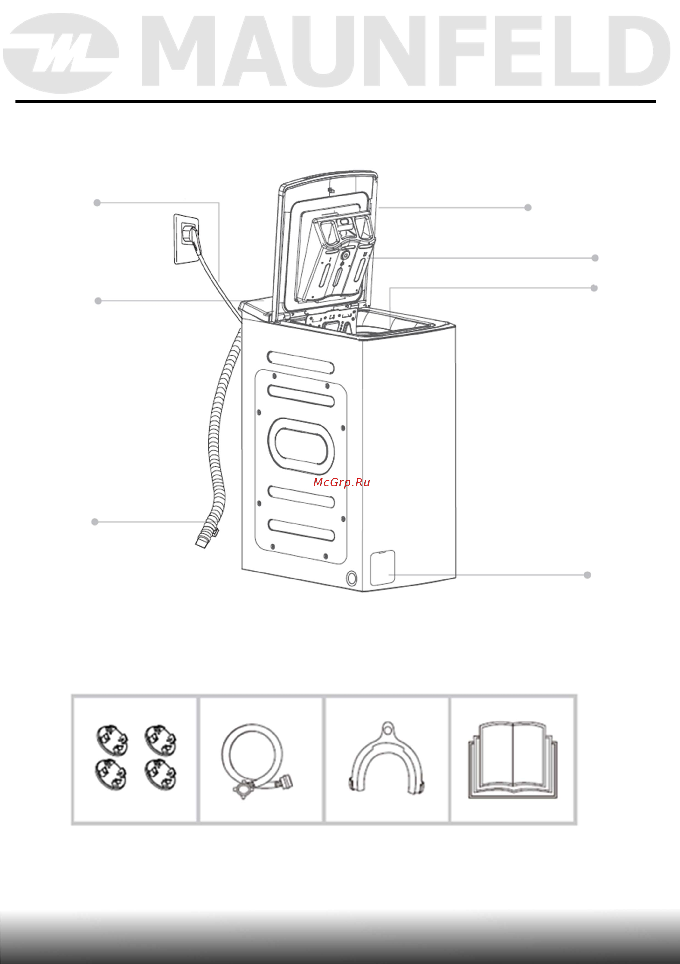 Maunfeld MFWM127WH [20/51] Описание прибора