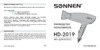 Sonnen HD-2019 Инструкция по эксплуатации