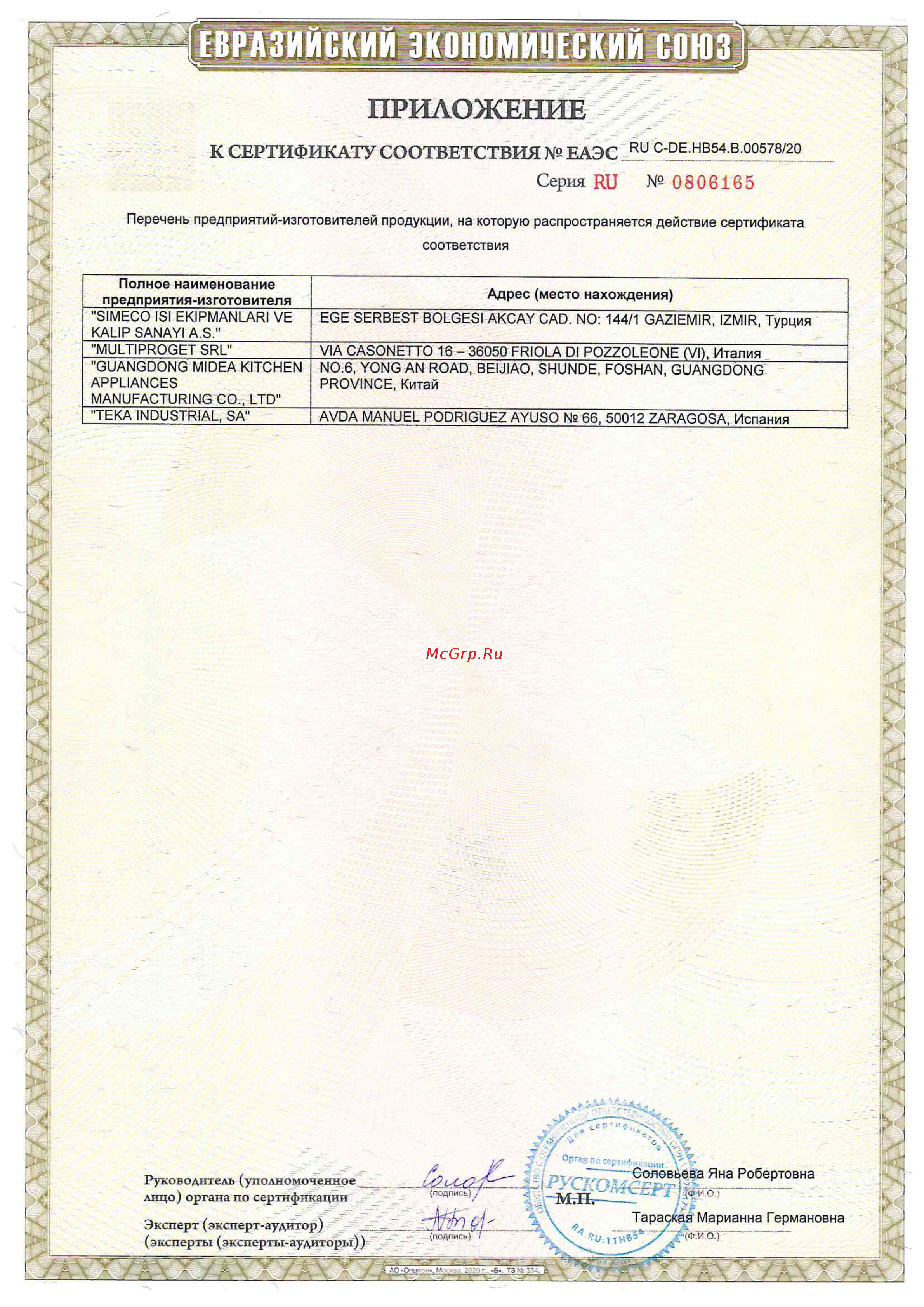 Kuppersberg HFZ 691 BX [4/4] Приложение