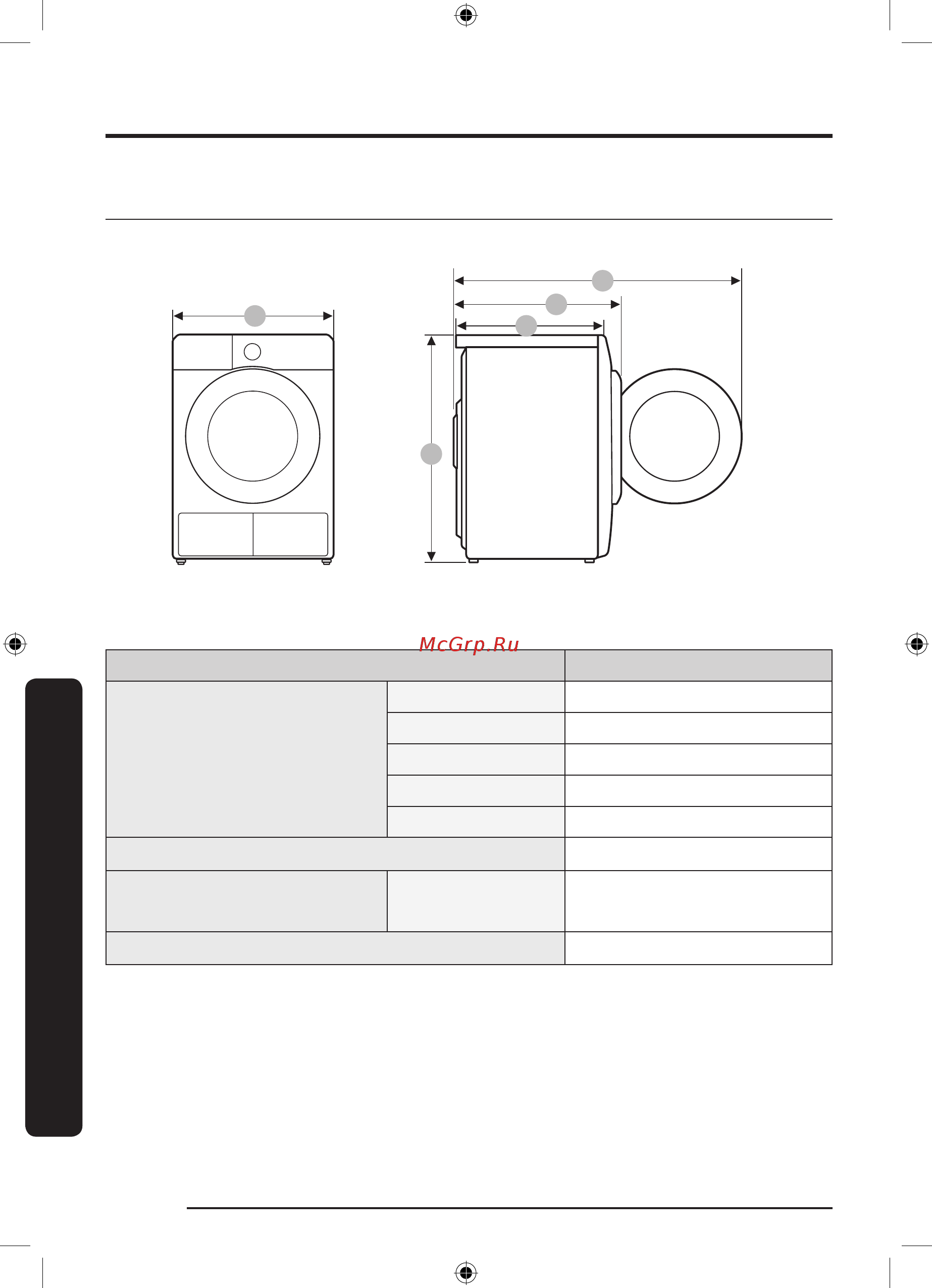 Samsung DV90TA040AE [172/174] Xarakteristikasi