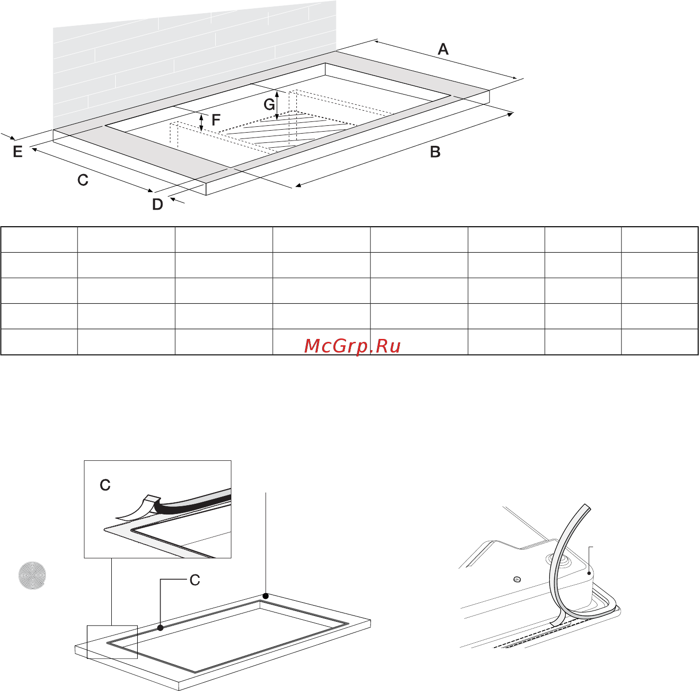 Gorenje GT641EXB [22/32] Уплотнительная лента