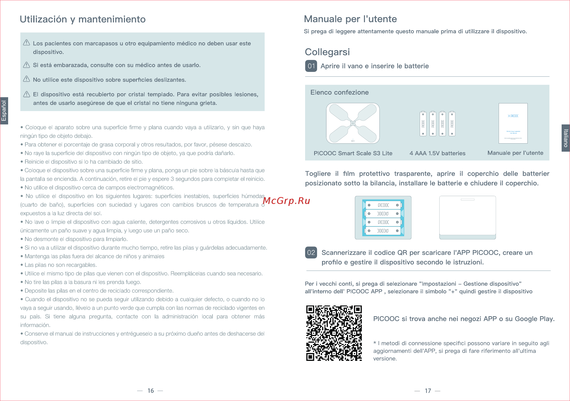 Picooc S3 Lite V2 [10/22] Collegarsi