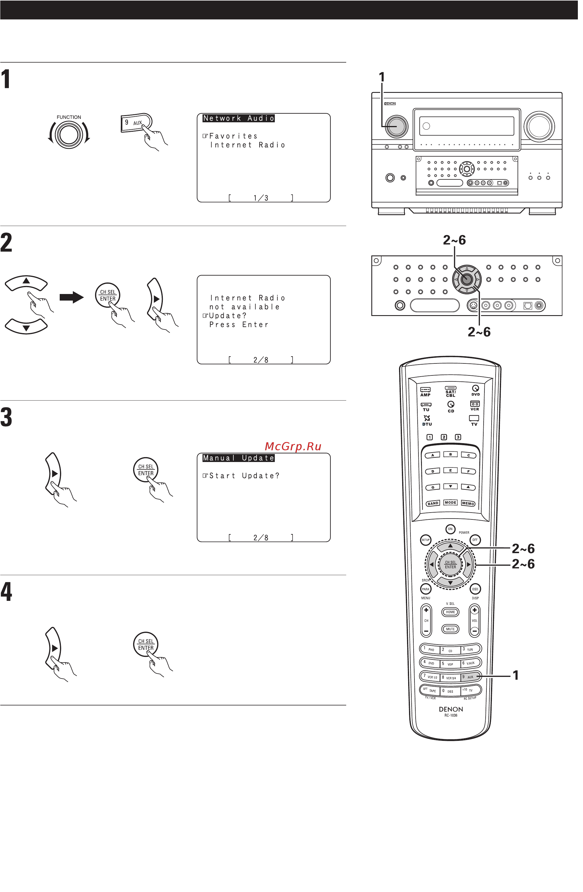 Denon AVC-A1XVA SPE2 [158/234] Прослушивание интернет радио
