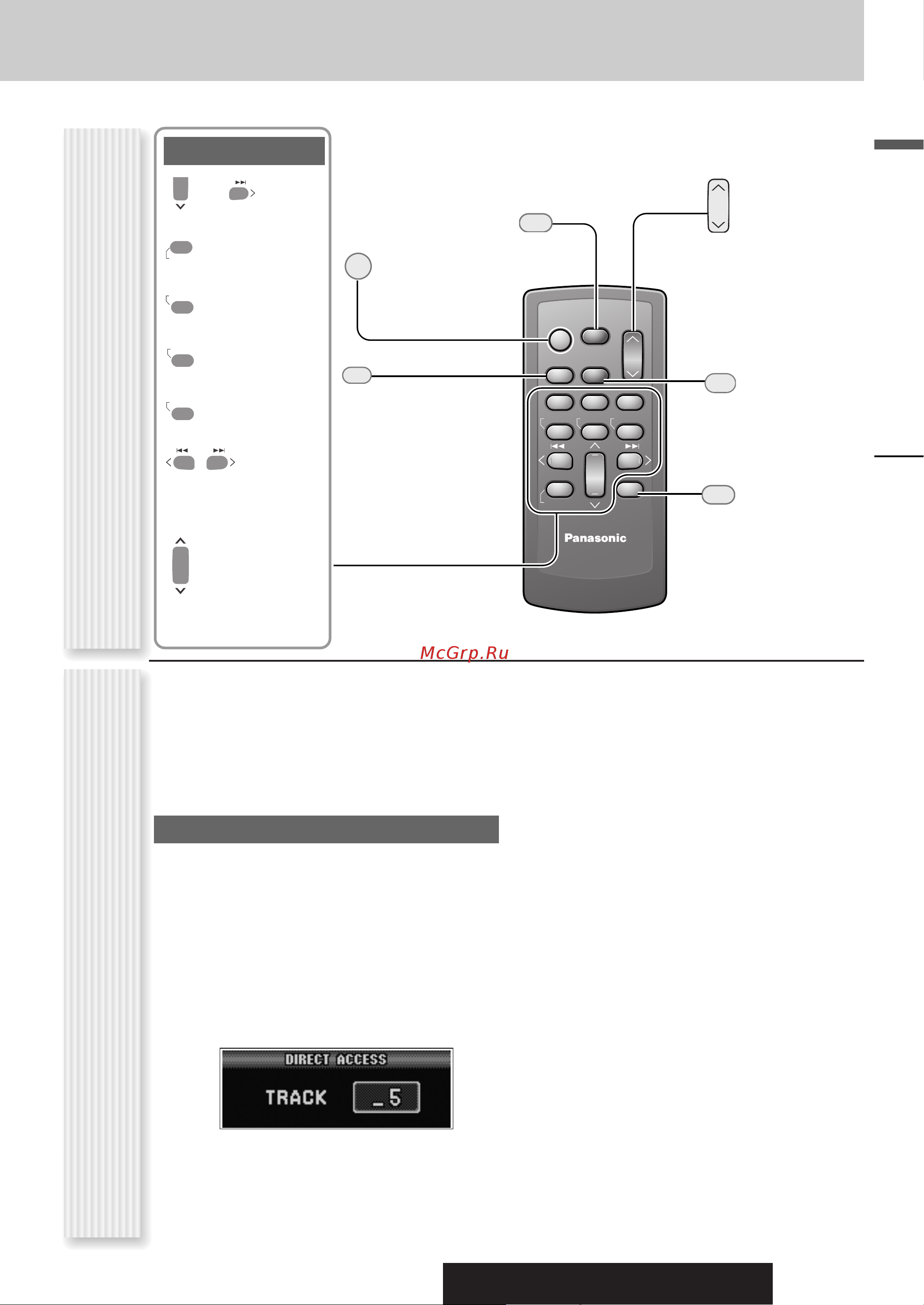 Panasonic CQ-C7302N [9/50] Расположение органов управления