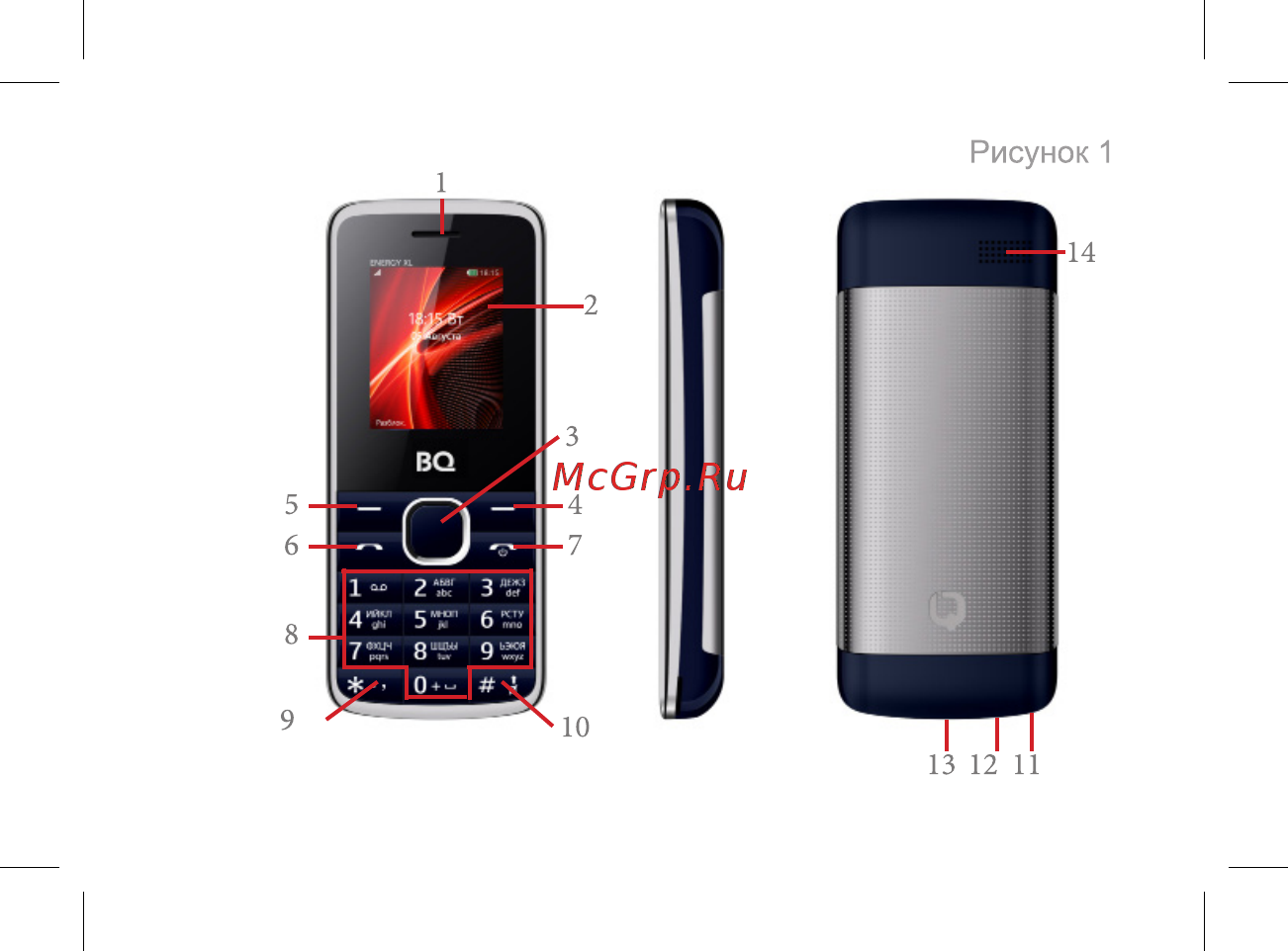 BQ mobile BQ-2806 Energy XL White [15/49] Рисунок 1