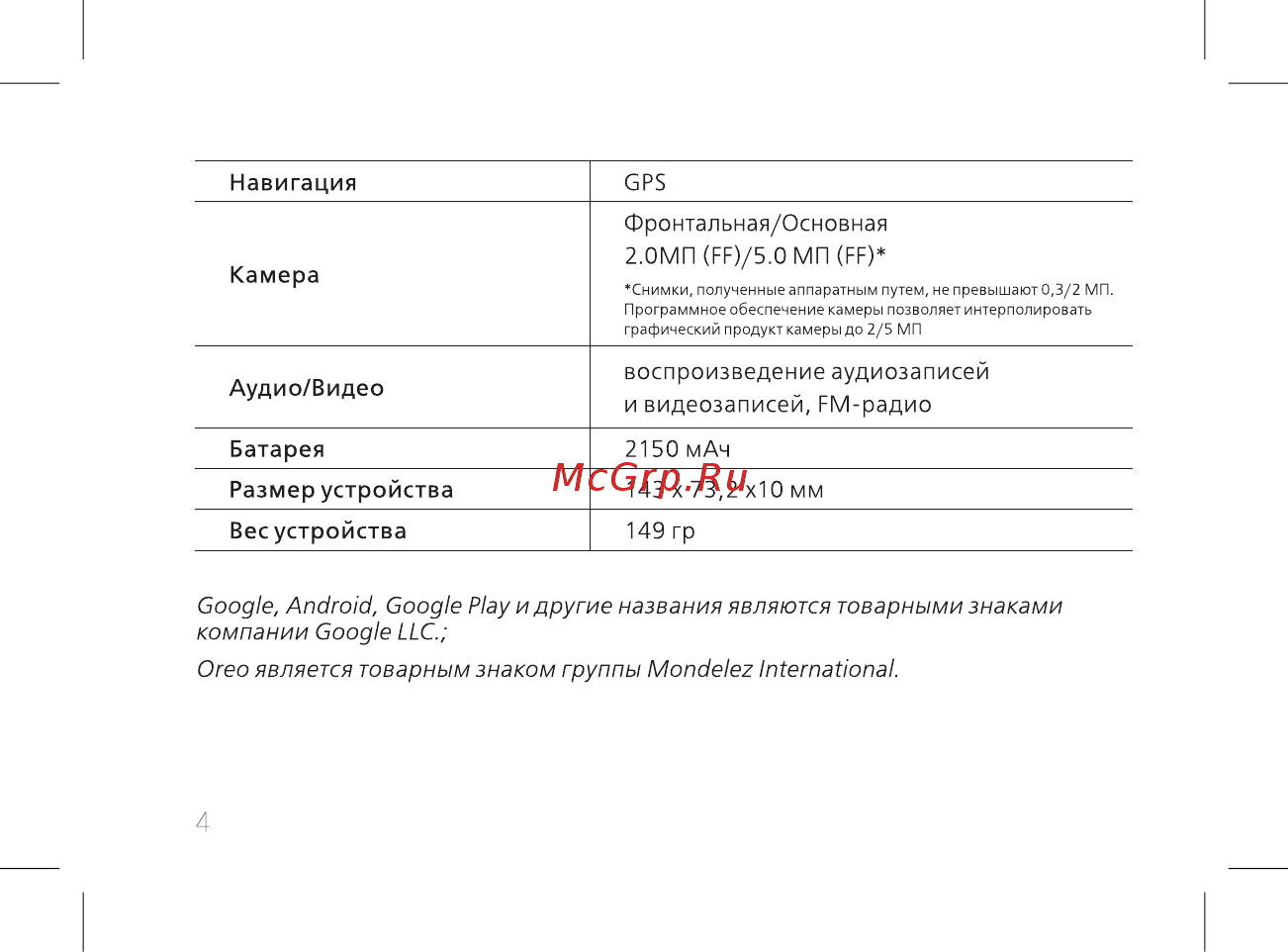 BQ mobile Velvet Easy Blue (BQ-5000G) Инструкция по эксплуатации онлайн [6/60] 564849
