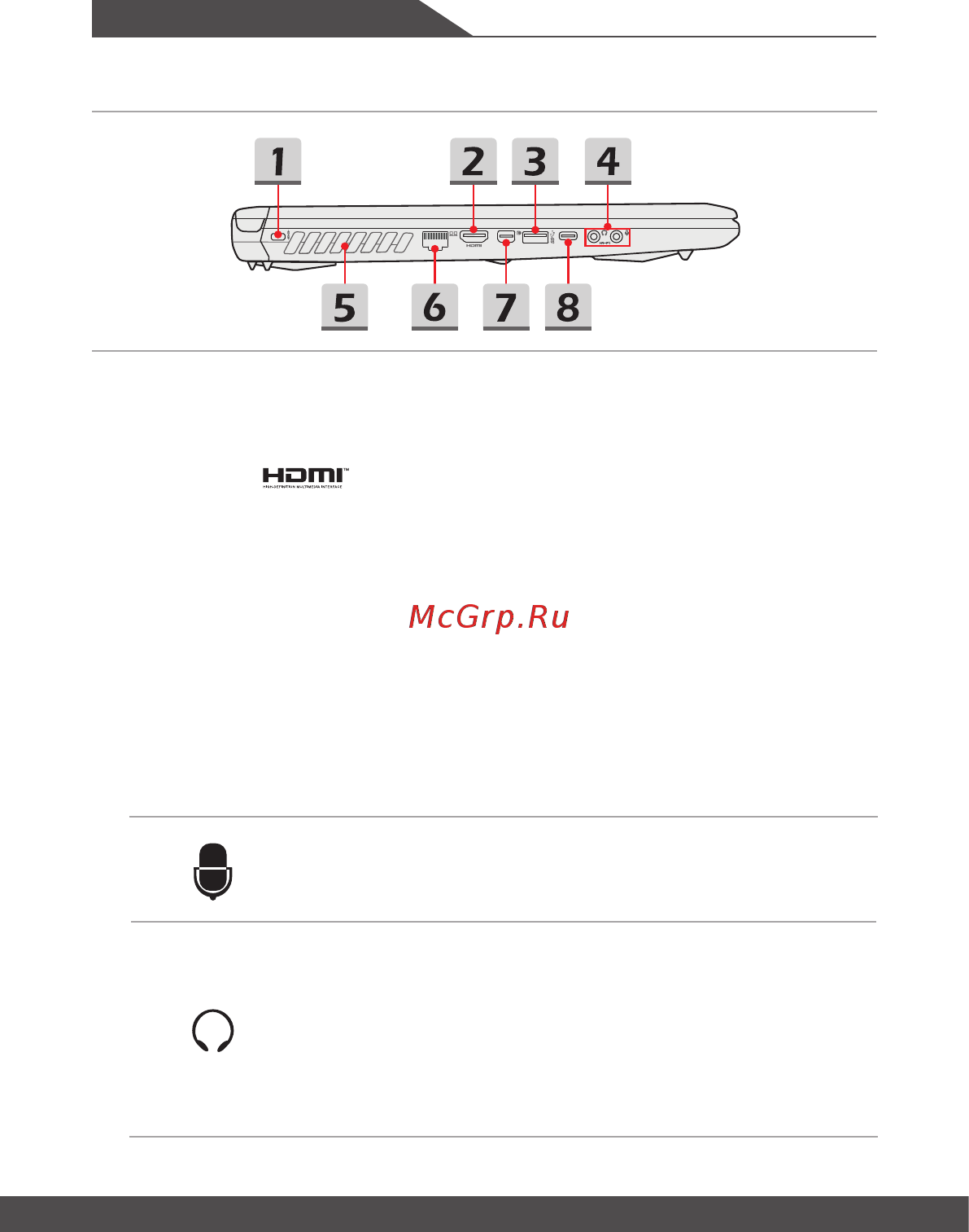MSI GL63 8SE-257RU [18/64] Вид слева