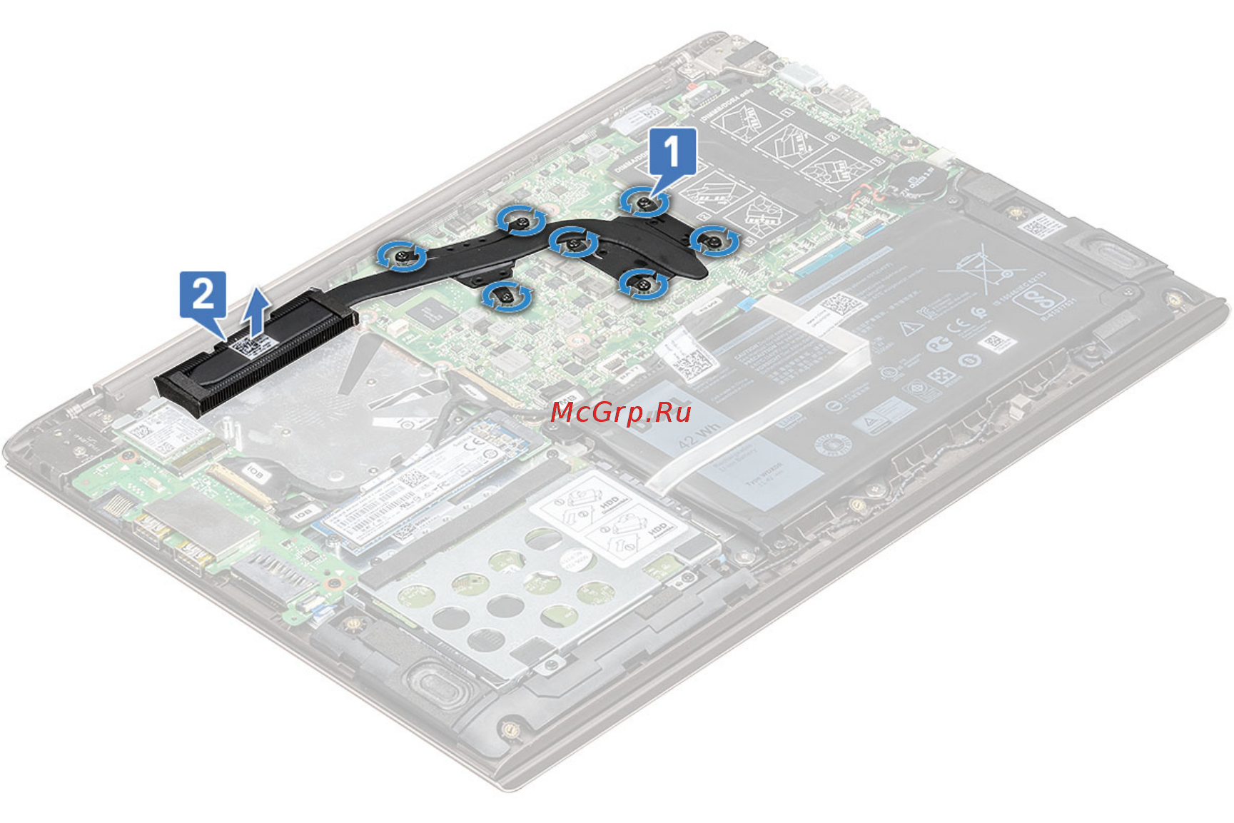 Dell Vostro 5471-7196 [21/85] Установка радиатора