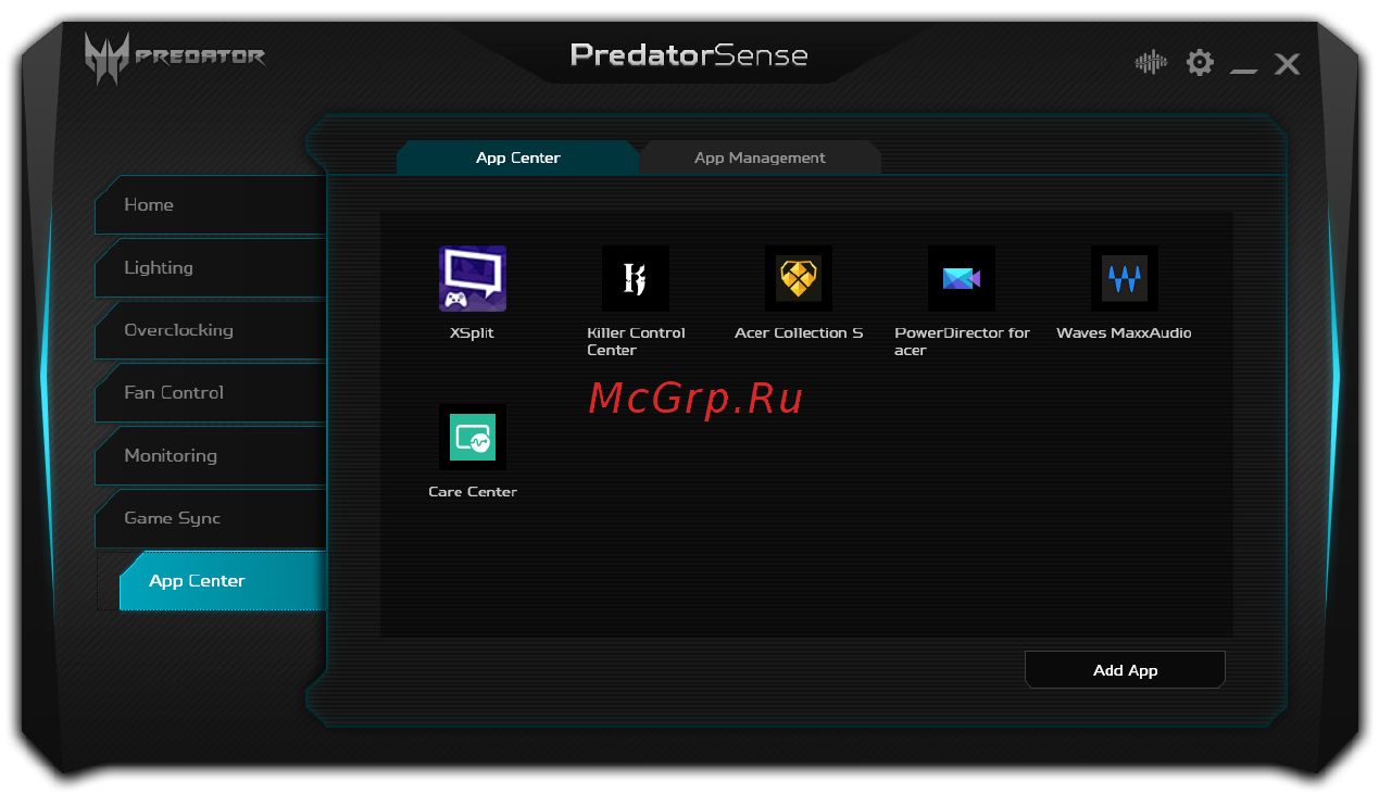 Acer Predator Triton 500 PT515-51-773B NH.Q4WER.007 [48/100] Центр приложений