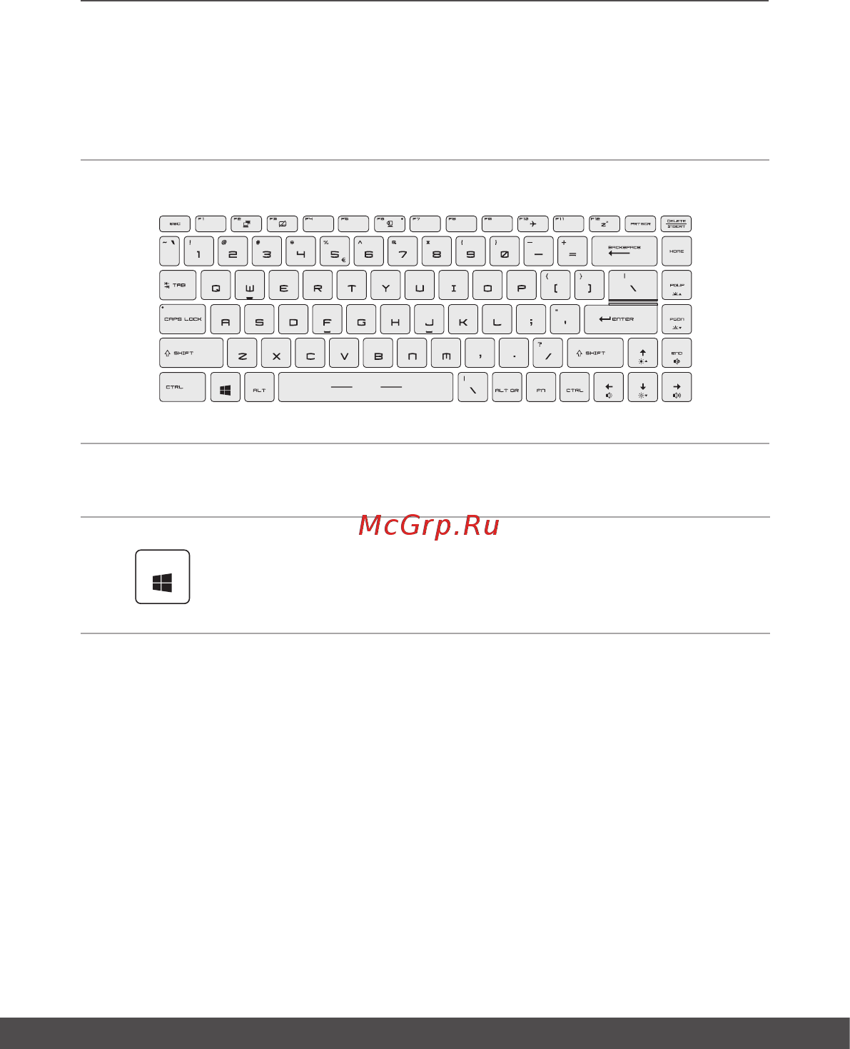 MSI P65 Creator 8SE-273RU [23/72] Использование клавиатуры