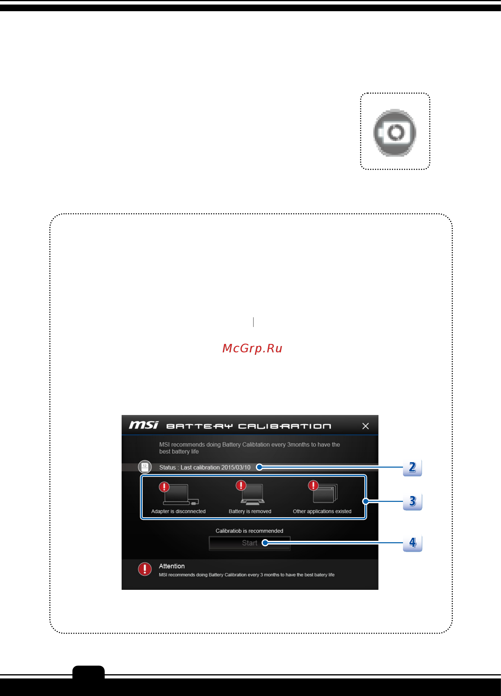 MSI WT75 8SK [94/108] Msi battery calibration