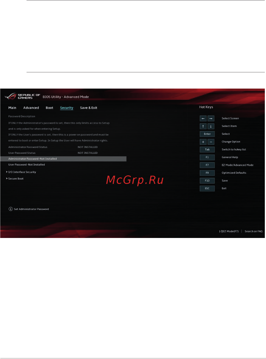 Asus ROG Strix G GL531GV-AL275 [73/106] Безопасность