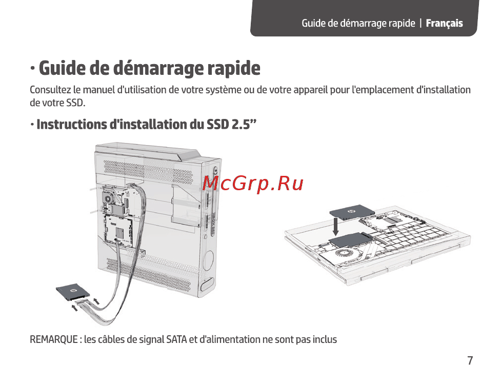 HP 1TB S700 Pro 2.5 (2LU81AA) [9/67] Guide de démarrage rapide
