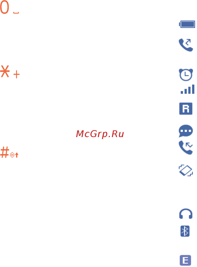 Alcatel 3025X Grey [8/39] Значкивстрокесостояни