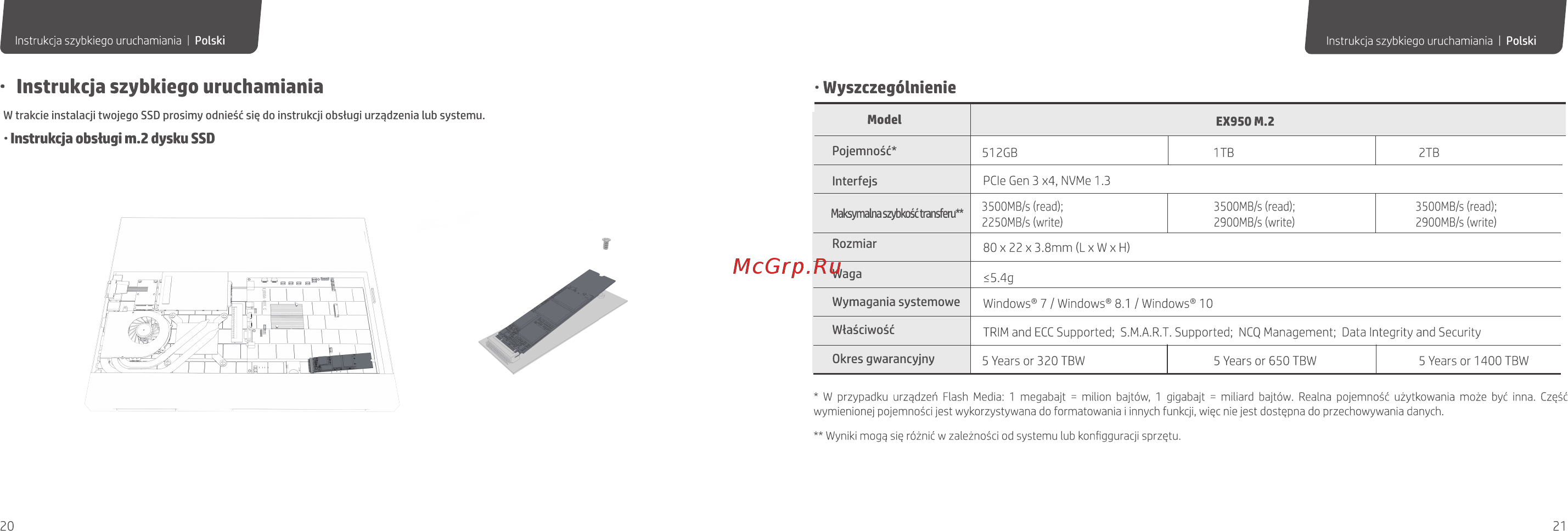 HP EX950 512GB (5MS22AA#ABB) [12/26] Instrukcja szybkiego uruchamiania