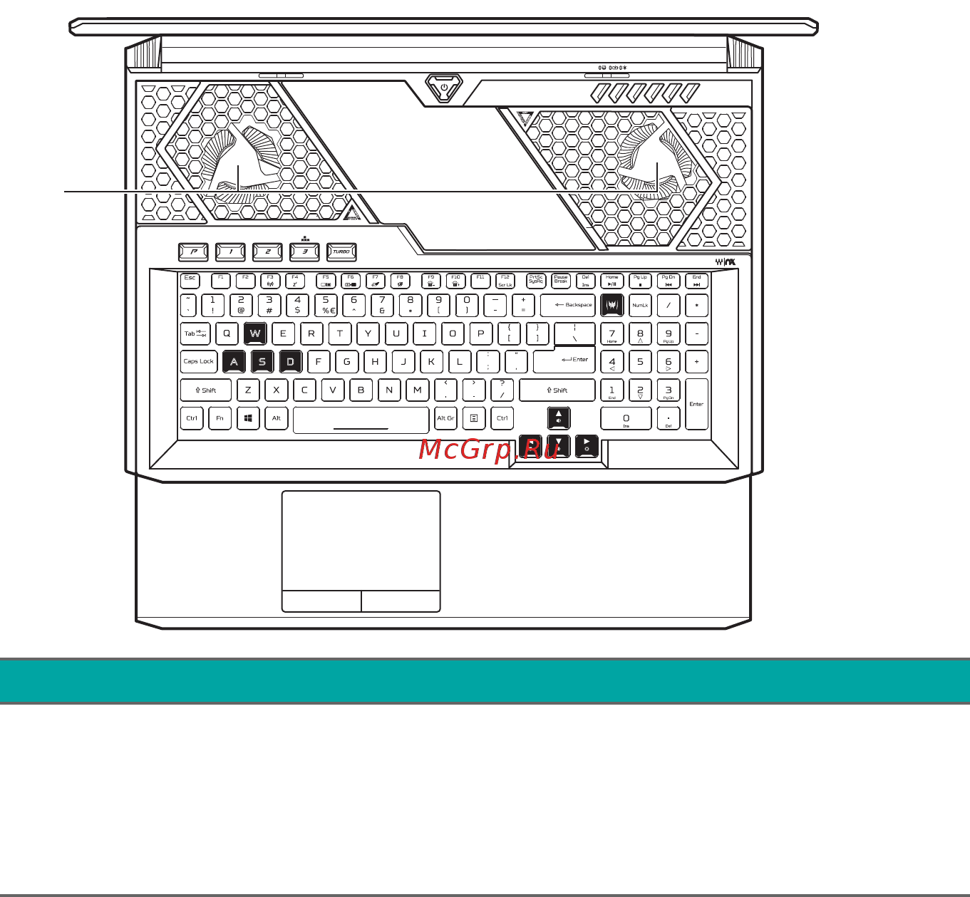 Acer Helios 700 PH717-71-94SA (NH.Q4YER.005) [13/113] Настройки wasd
