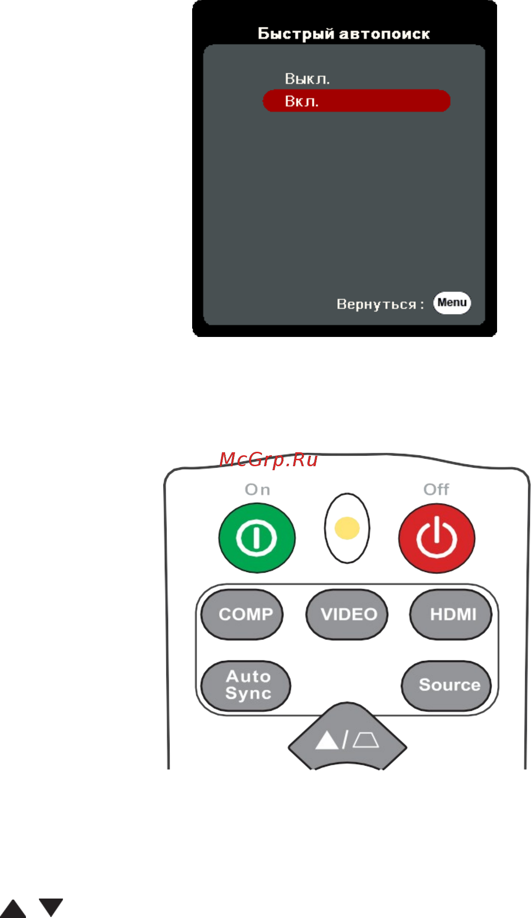 Viewsonic PX706HD (VS17266) [30/94] Выбор источника входного сигнала