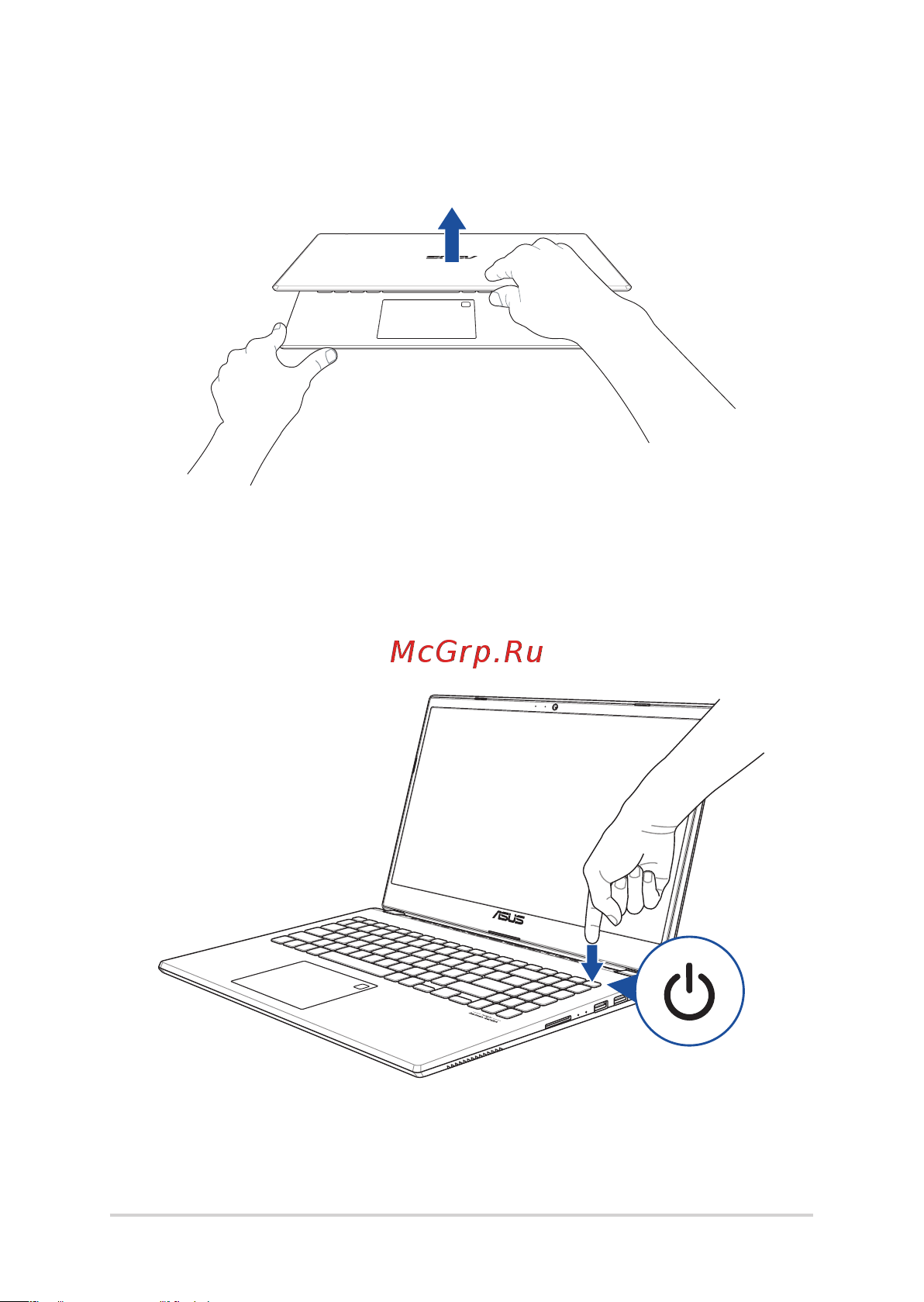 Asus F571GT-BQ324T [28/94] Откройте крышку
