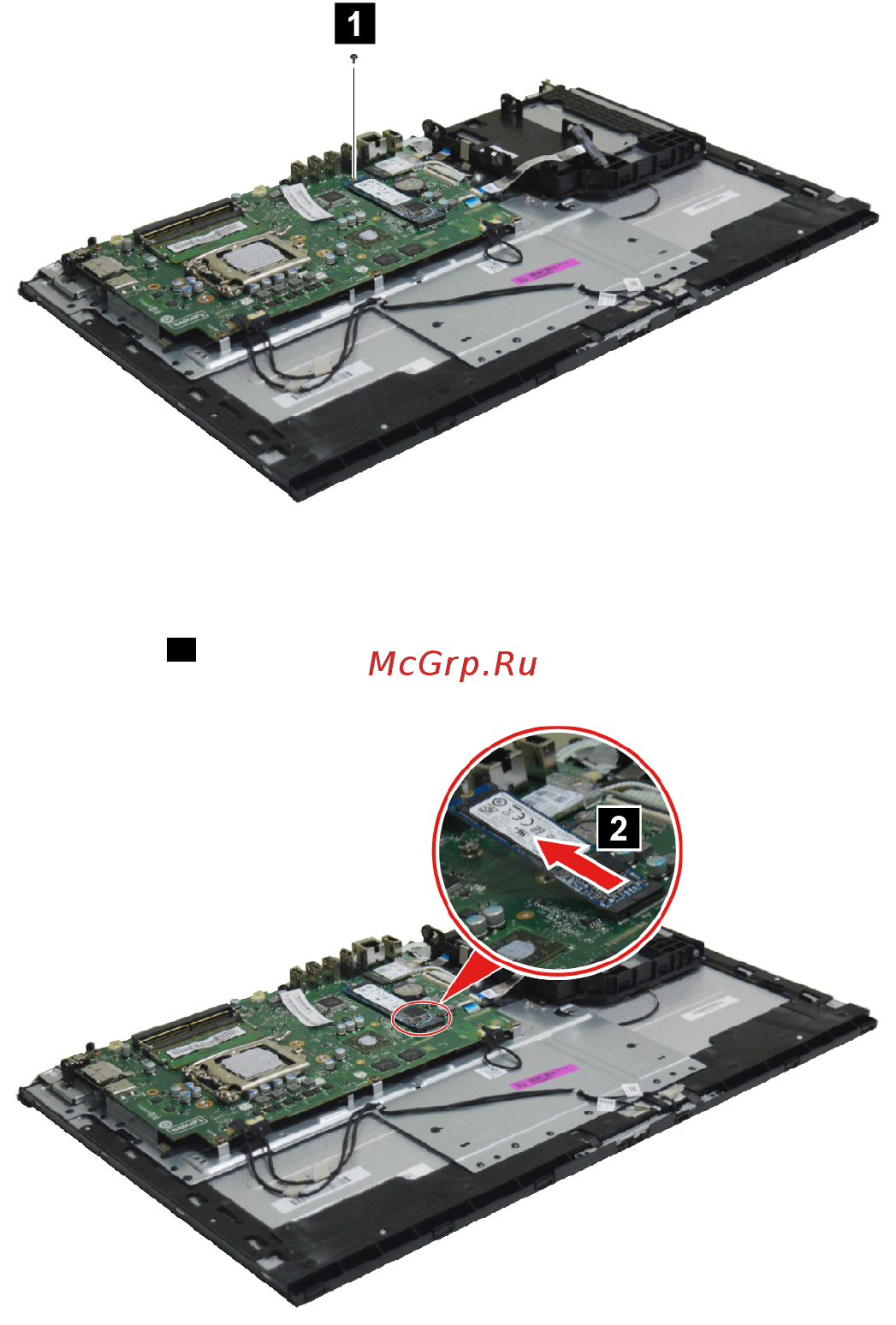 Lenovo IdeaCentre AIO340-24ICB (F0E600DWRK) [47/57] Replacing the microprocessor for selected models