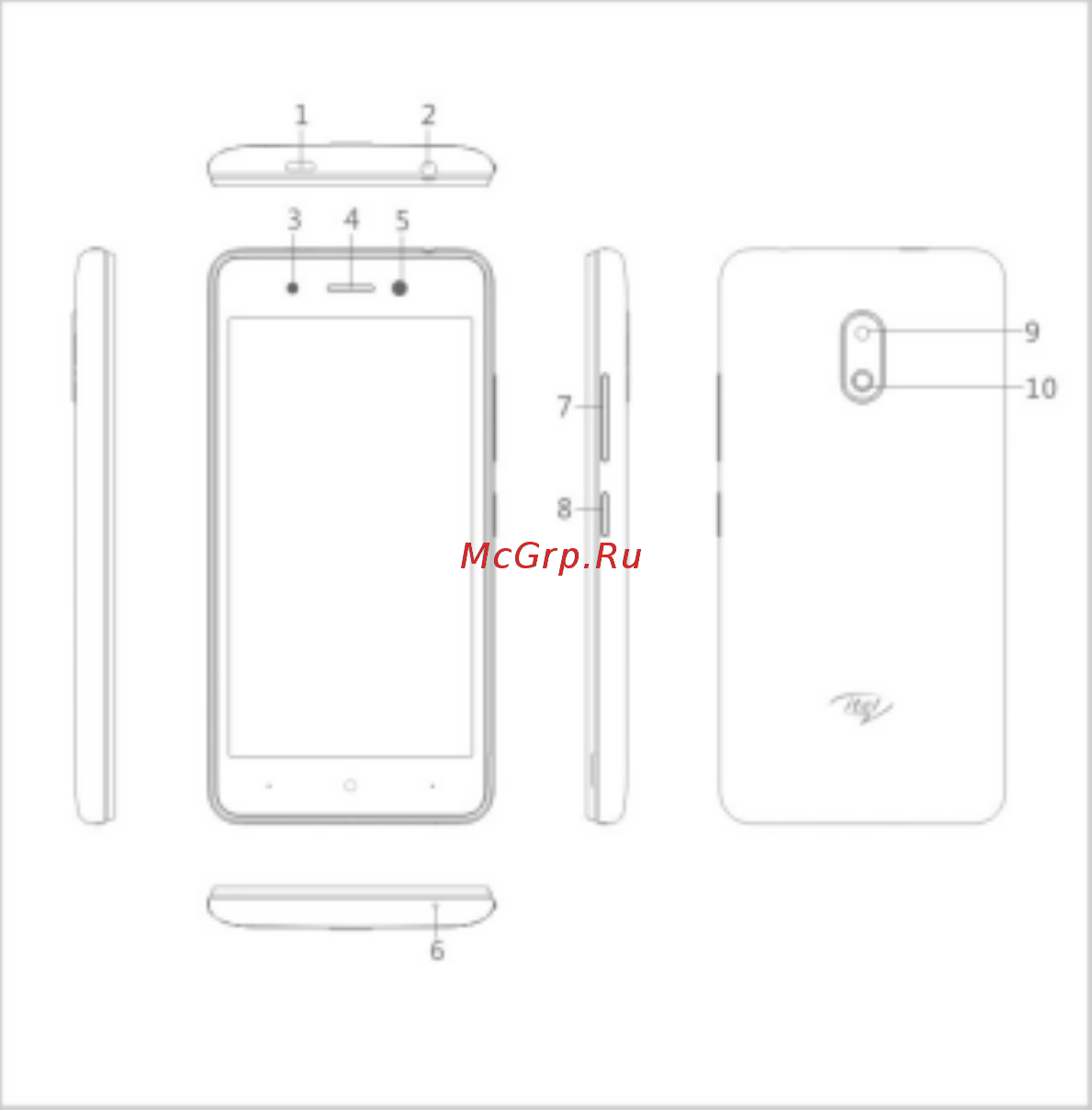 Itel A16 Plus Sunglow Gold Инструкция по эксплуатации онлайн