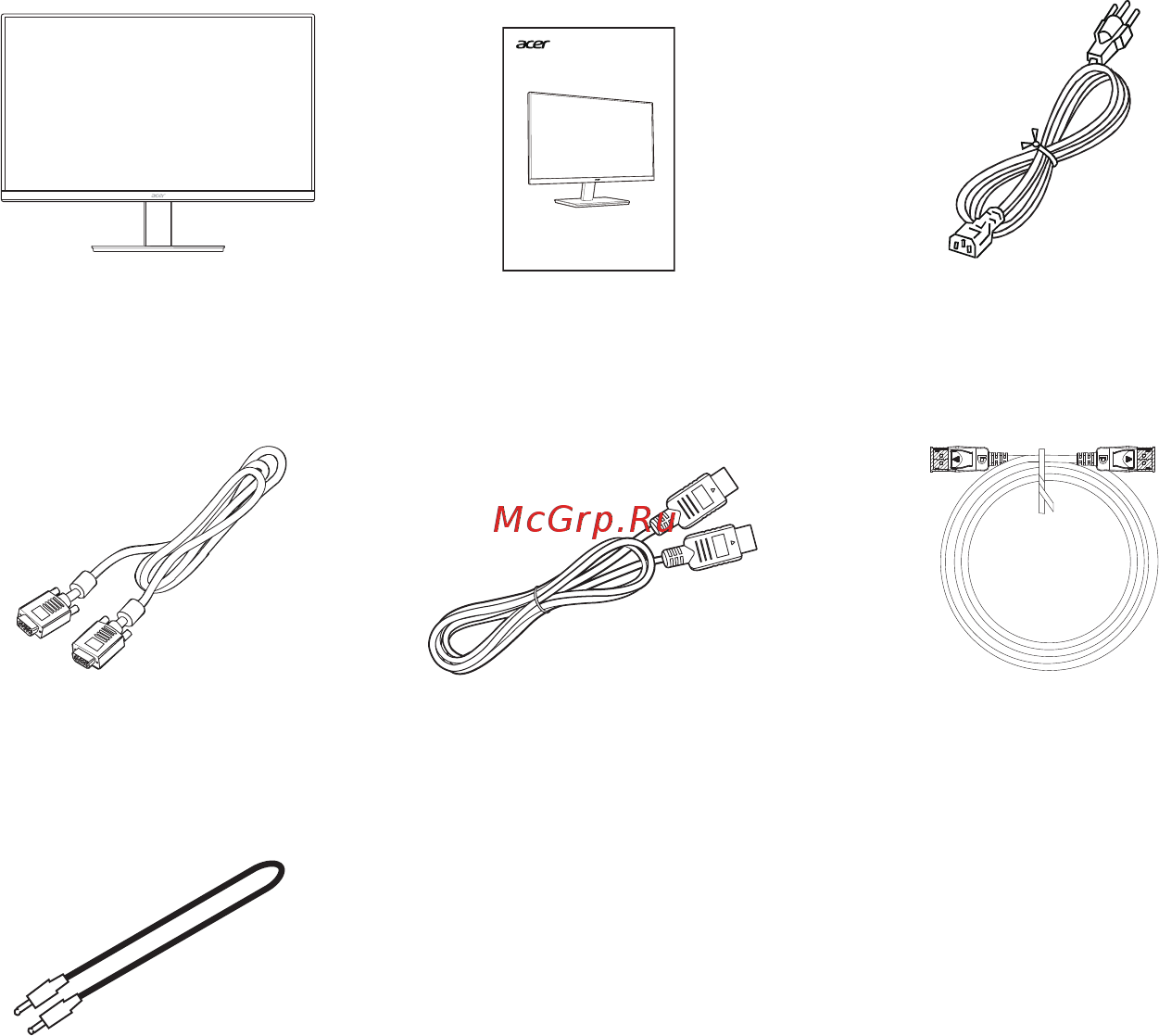 Acer V277BI [11/35] Распаковка