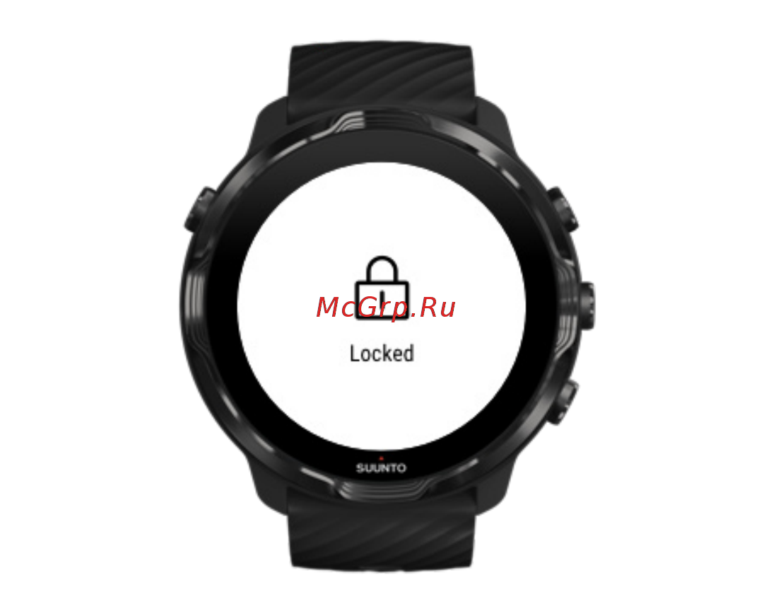 Suunto 7 Black Lime (SS050379000) [159/176] Старайтесь не допускать случайных прикосновений к дисплею и нажатия на кнопки в ходе тренировки