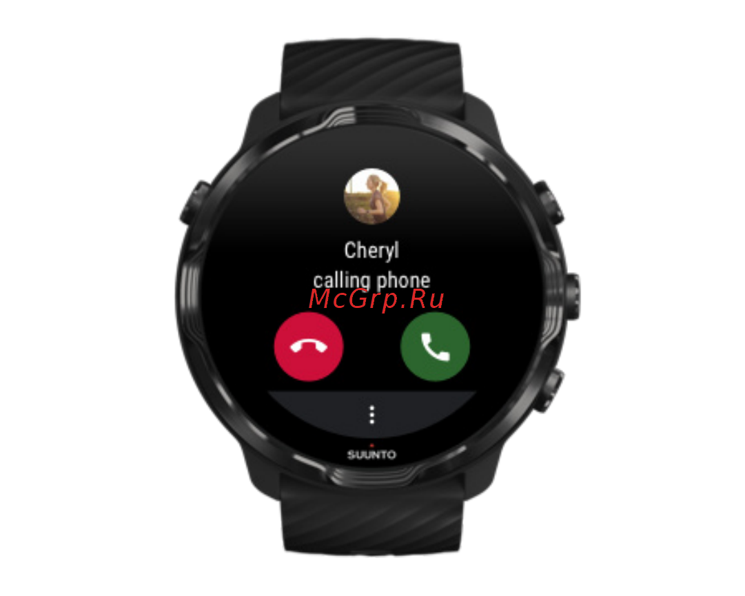 Suunto 7 Black Lime (SS050379000) [50/176] Как ответить на вызов или отклонить его