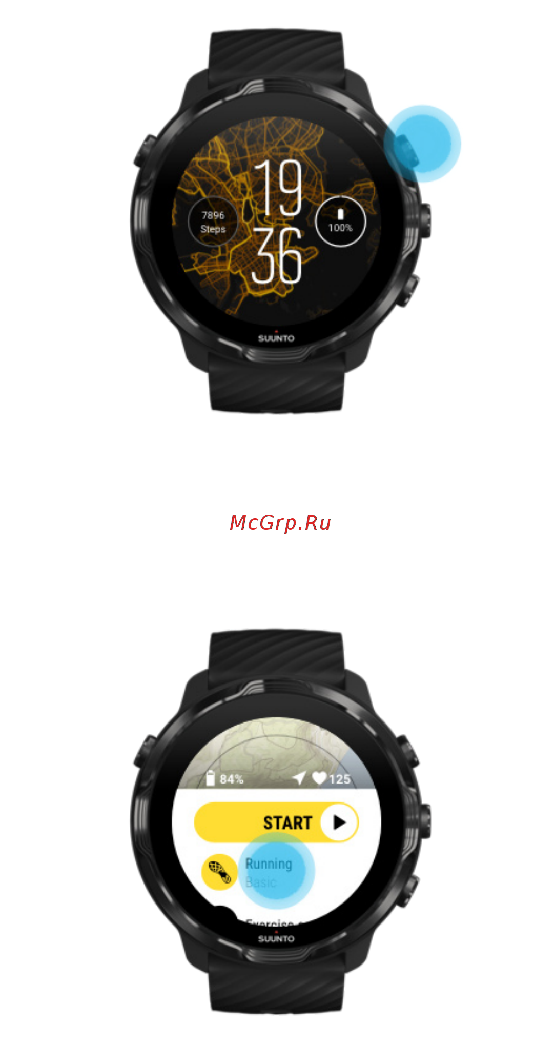 Suunto 7 Black Lime (SS050379000) [99/176] Начало тренировки