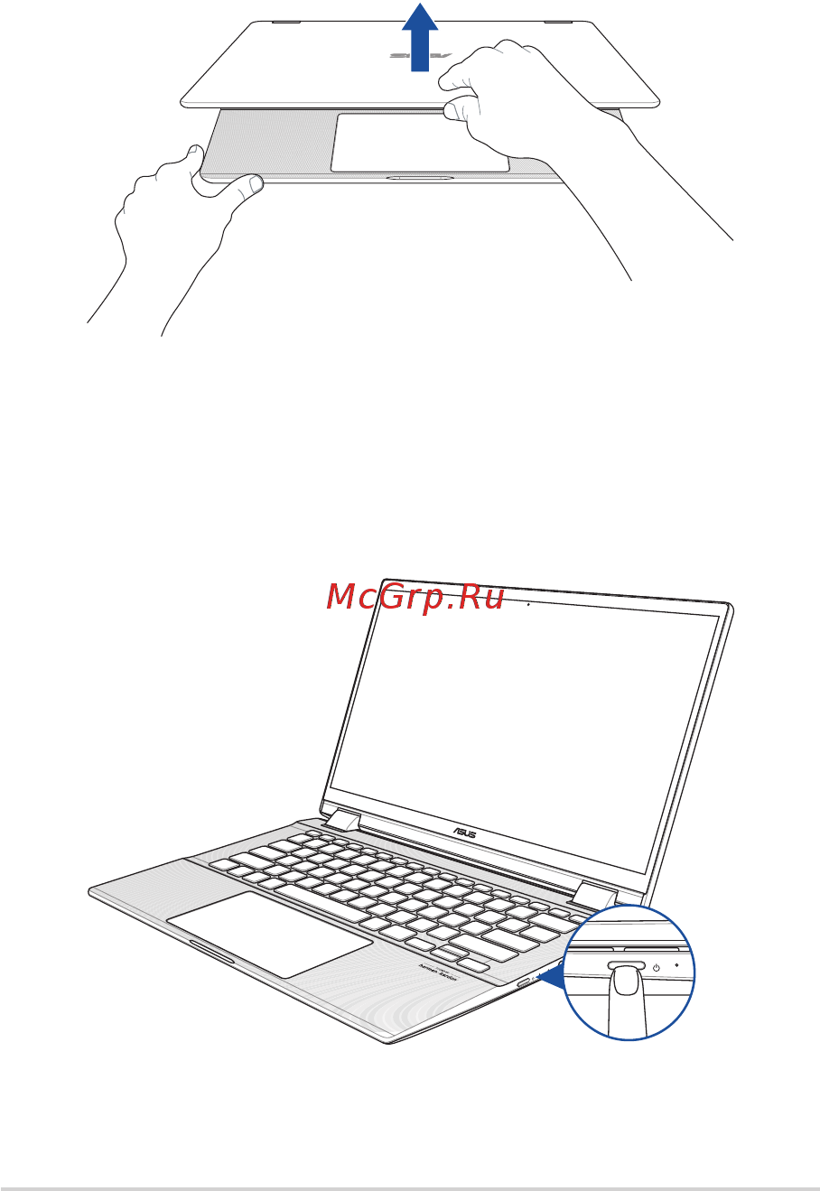 Asus Zenbook Flip UX463FA-AI013T [28/94] Откройте крышку
