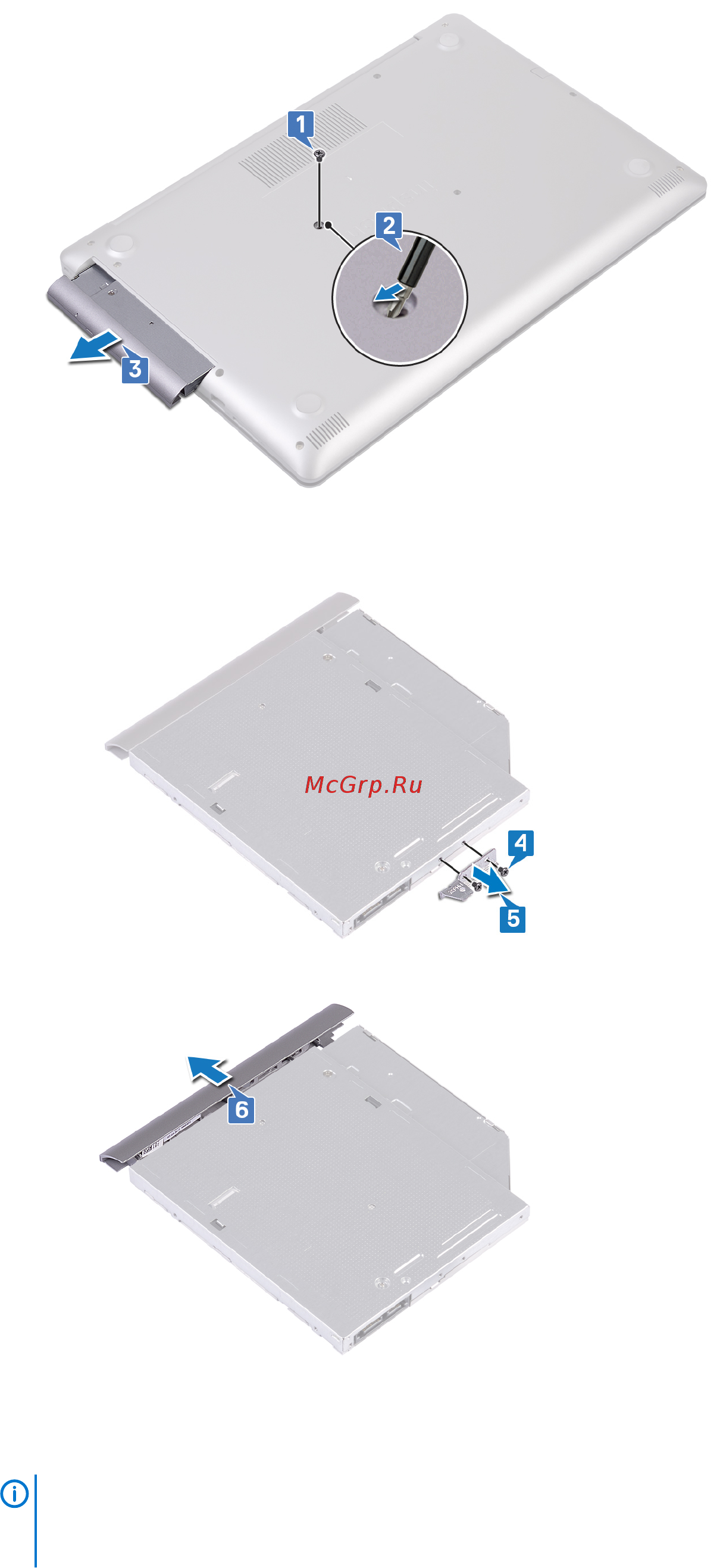 Dell Inspiron 3593-8642 [12/88] Установка оптического дисковода