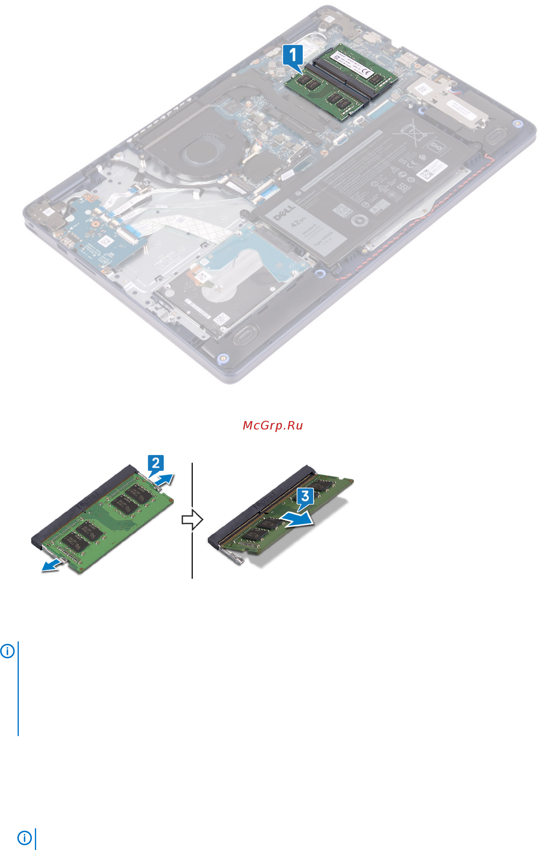 Dell Inspiron 5593-8680 [21/85] Установка модулей памяти
