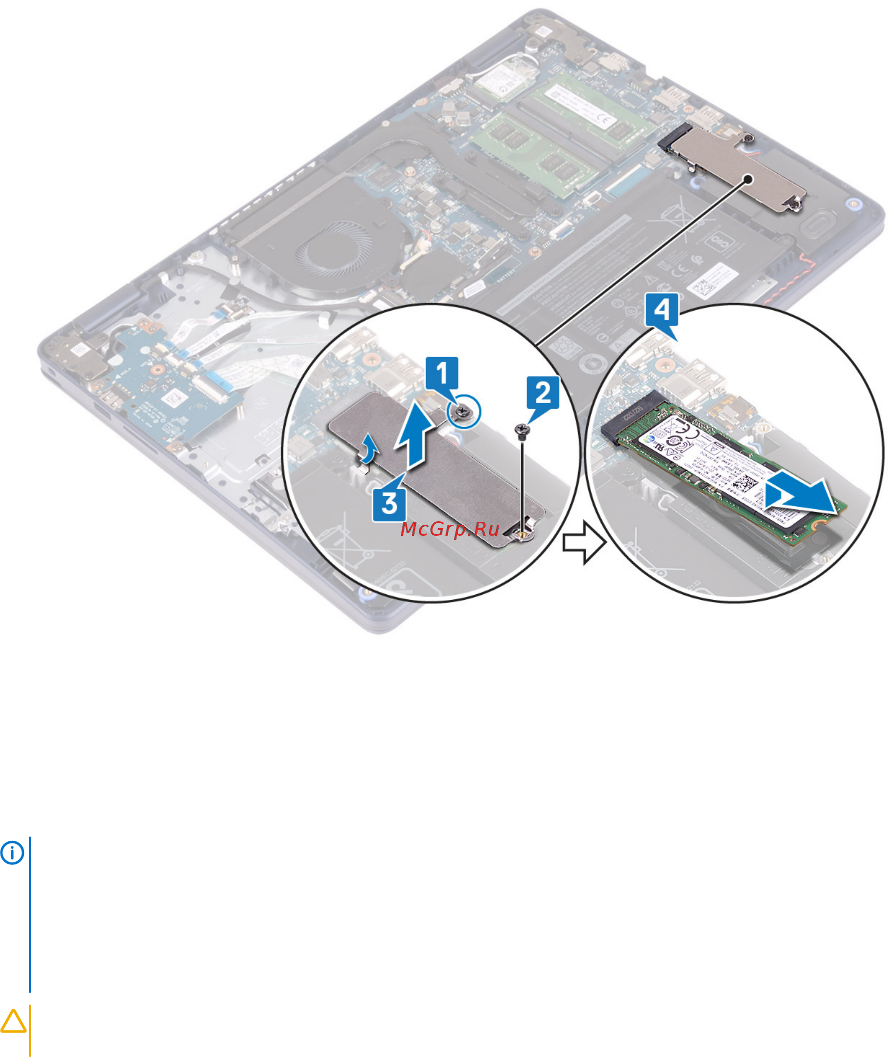 Dell Inspiron 5593-8680 [28/85] Порядок установки твердотельного накопителя m 2230