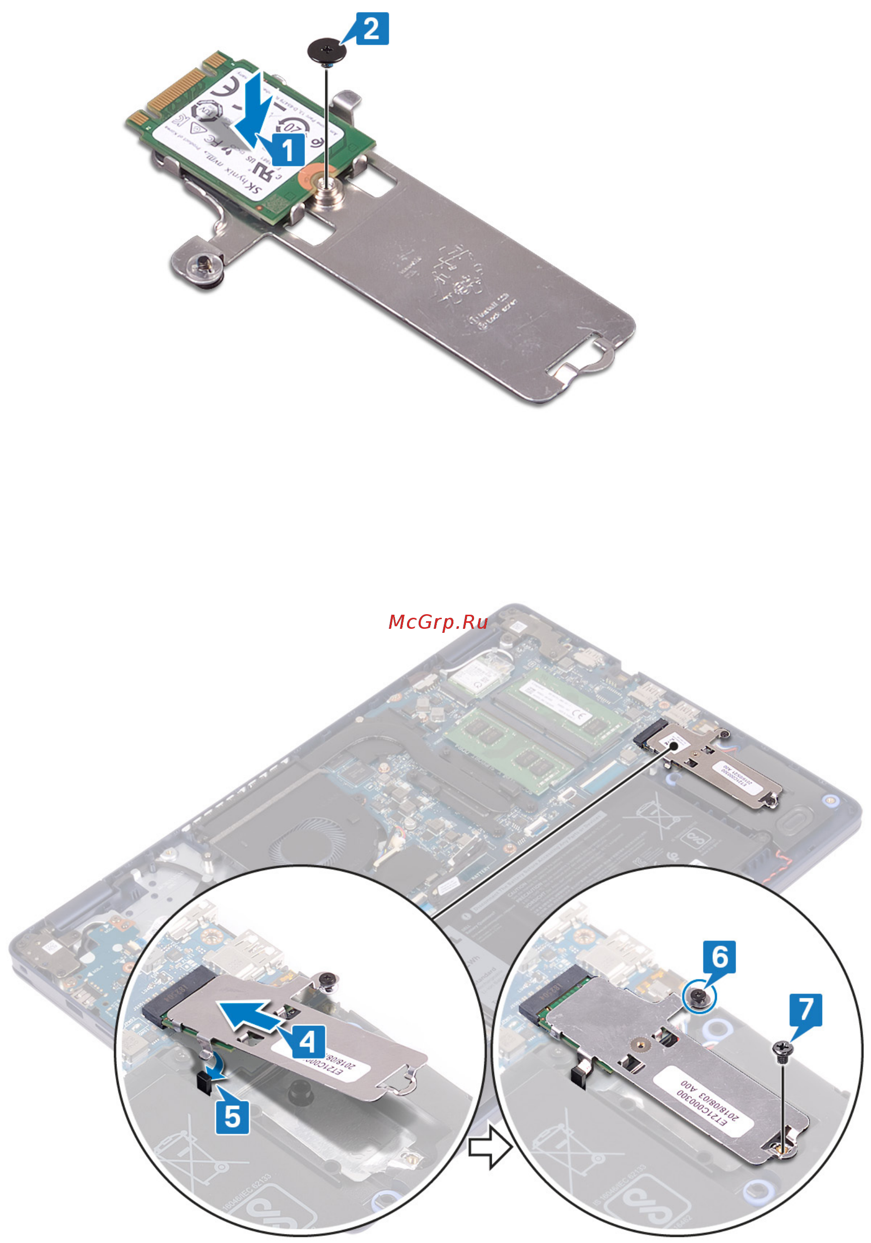 Dell Inspiron 5593-8680 [29/85] Порядок установки твердотельного накопителя m 2280