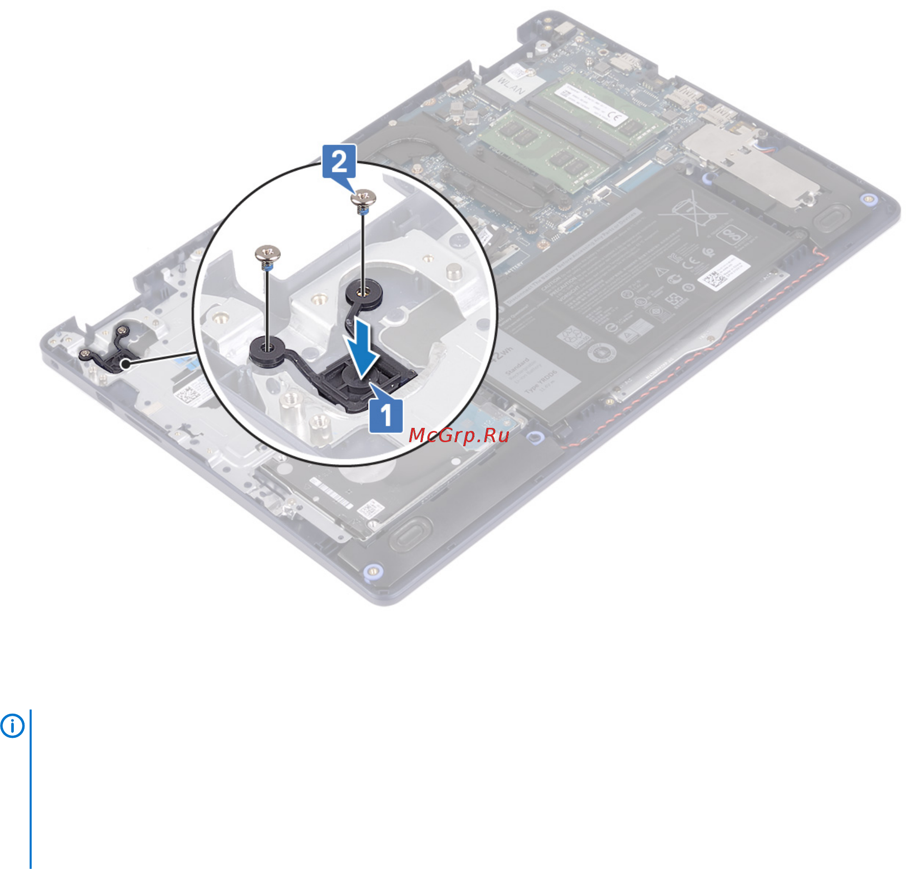 Dell Inspiron 5593-8680 [52/85] Установка кнопки питания