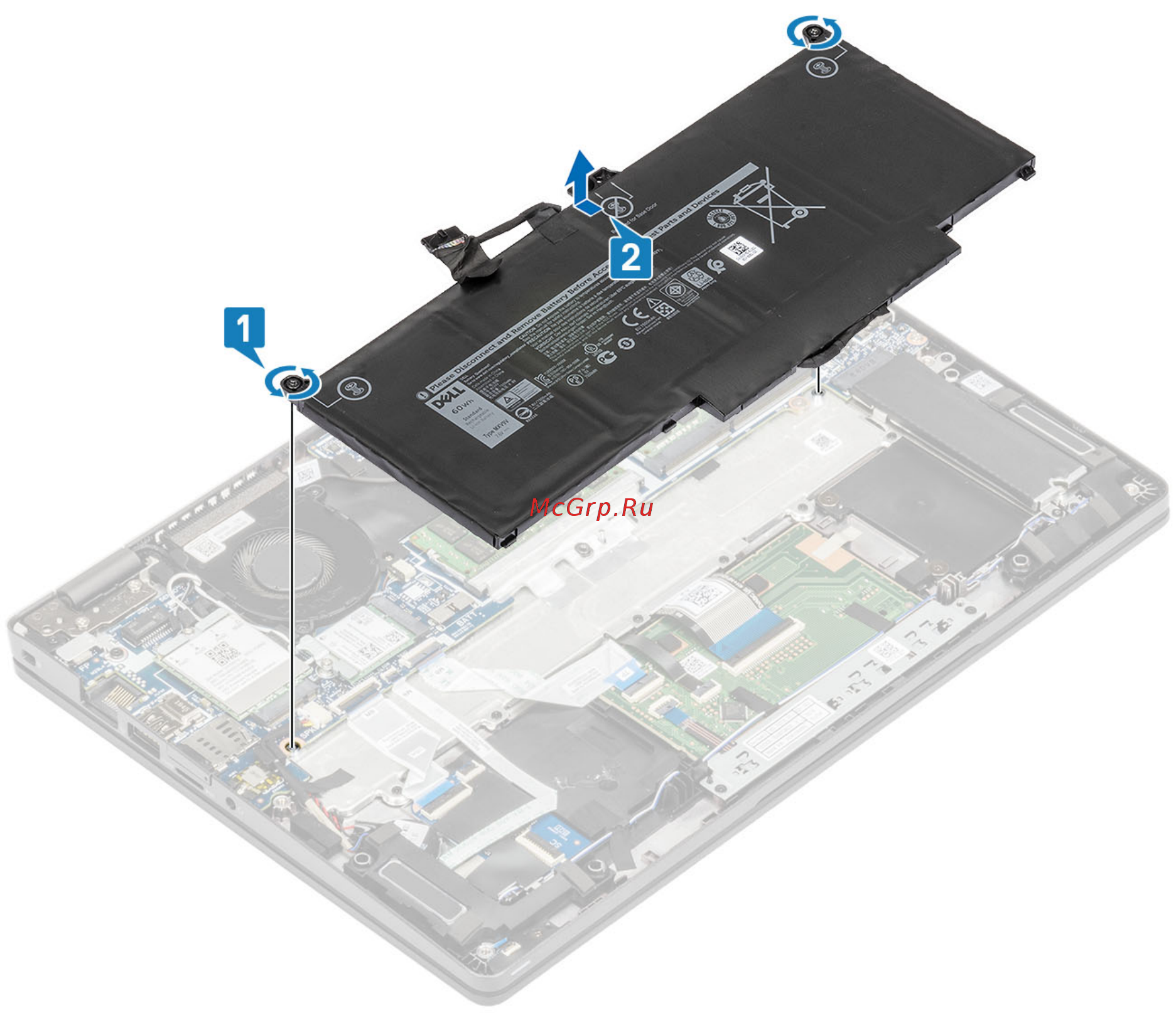 Dell Latitude 5300-2880 [31/120] Установка аккумулятора