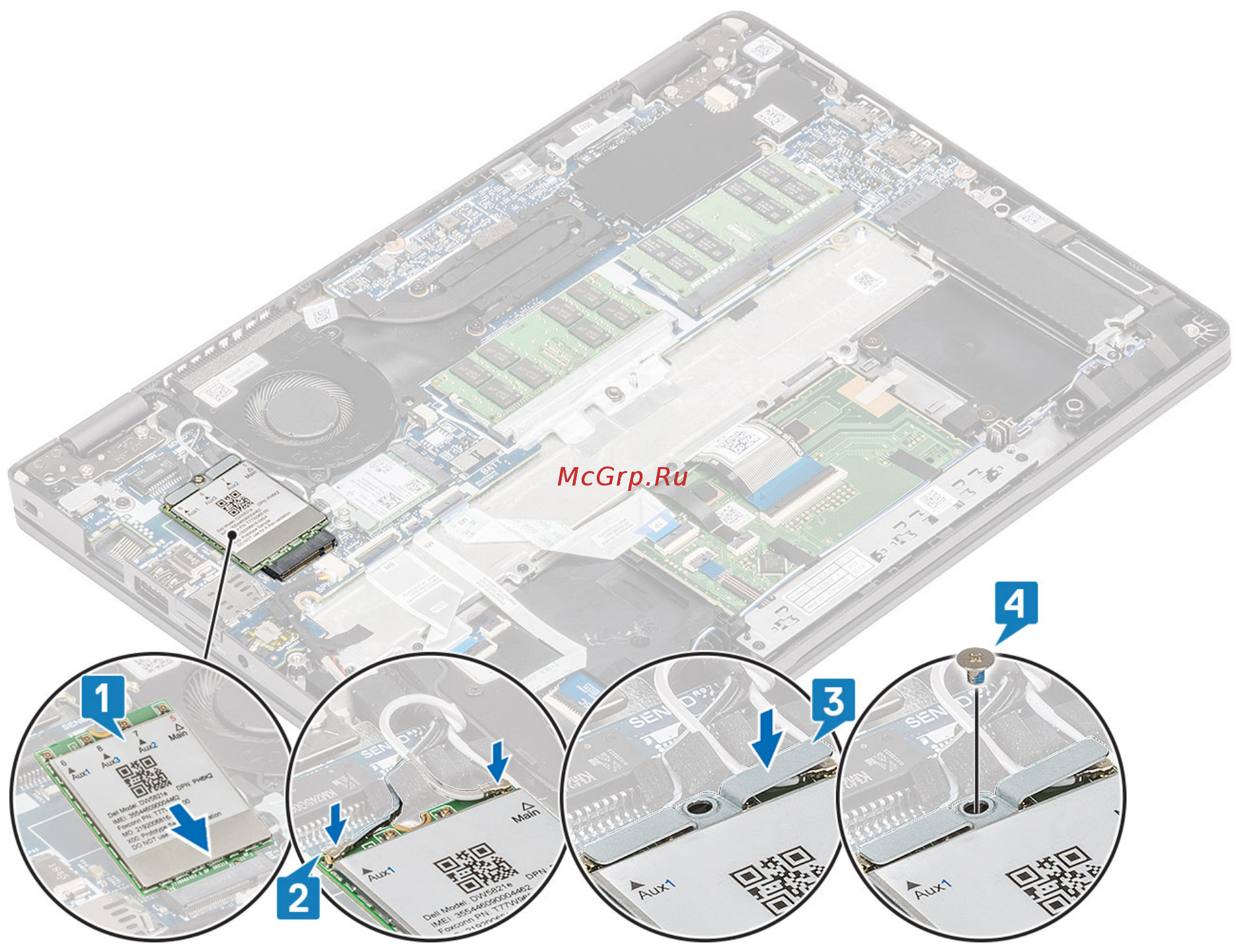 Dell Vostro 5590-7798 [35/120] Плата wlan