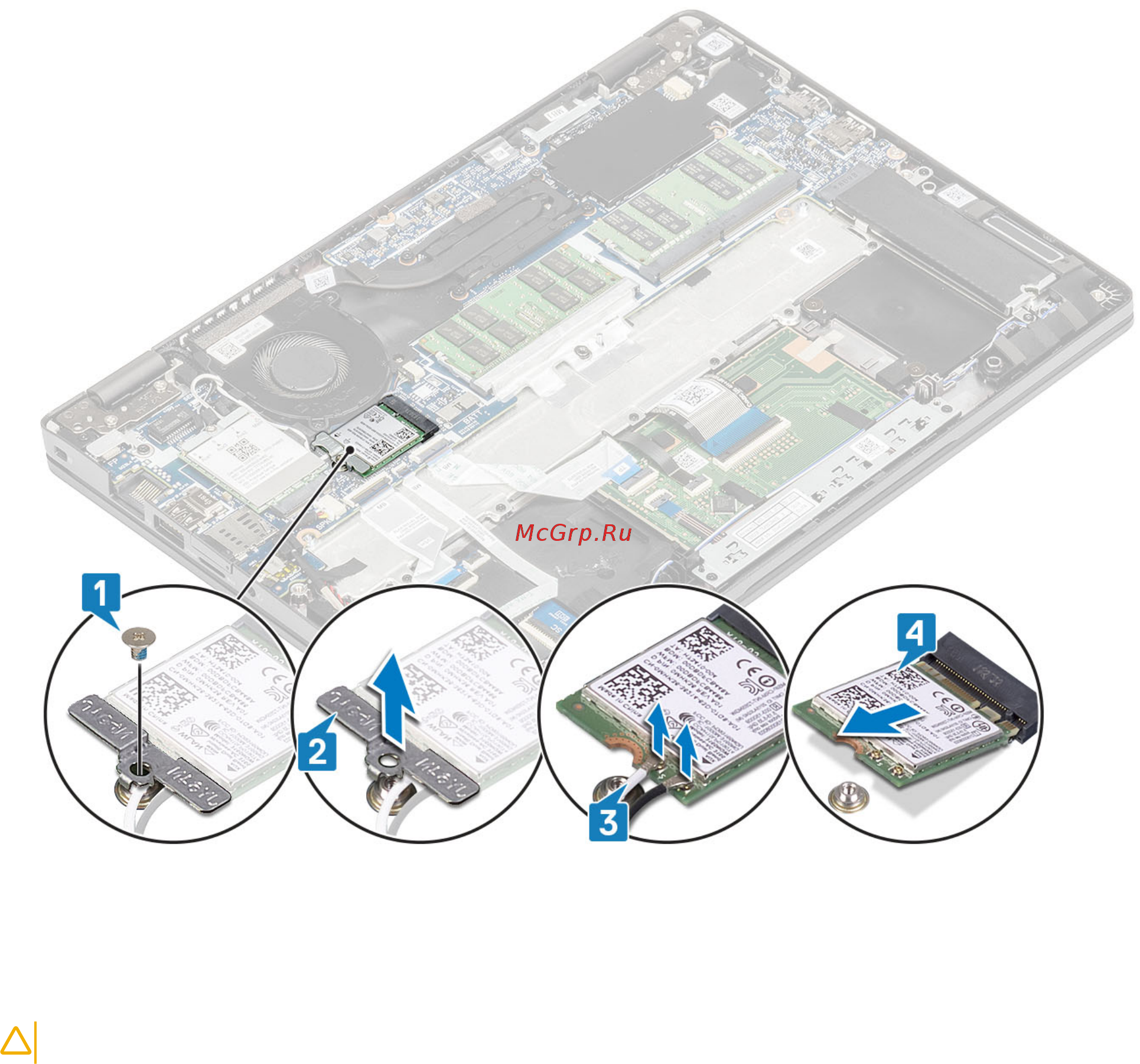 Dell Latitude 5300-2880 [36/120] Установка платы wlan