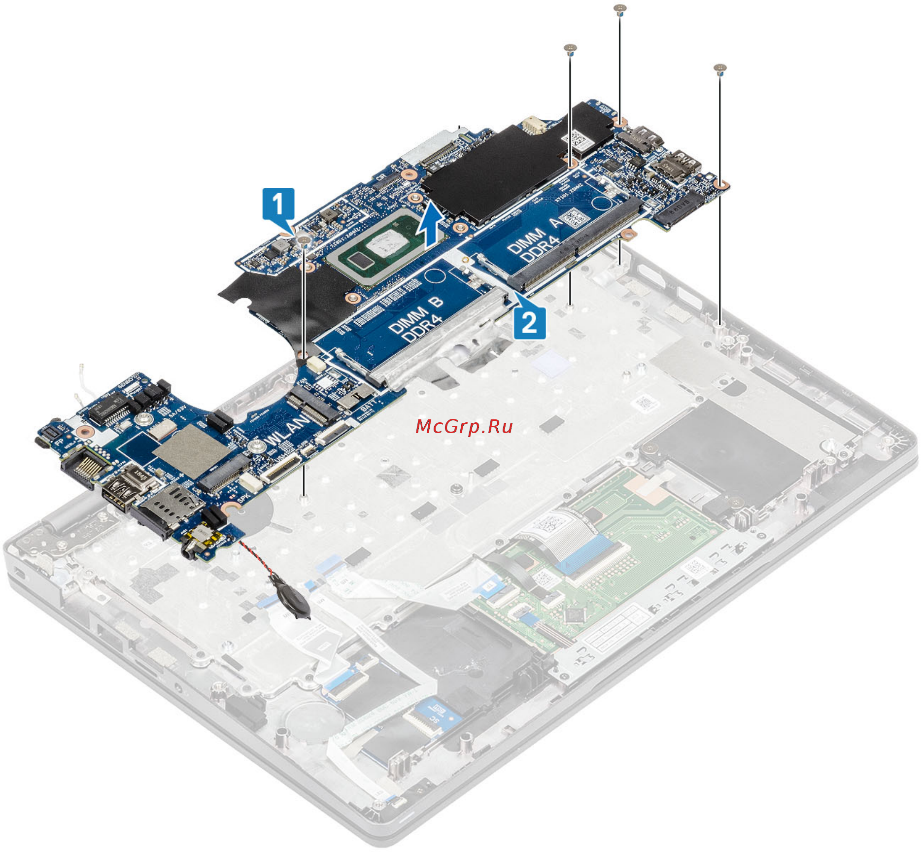 Dell Vostro 5590-7798 [71/120] Установка системной платы