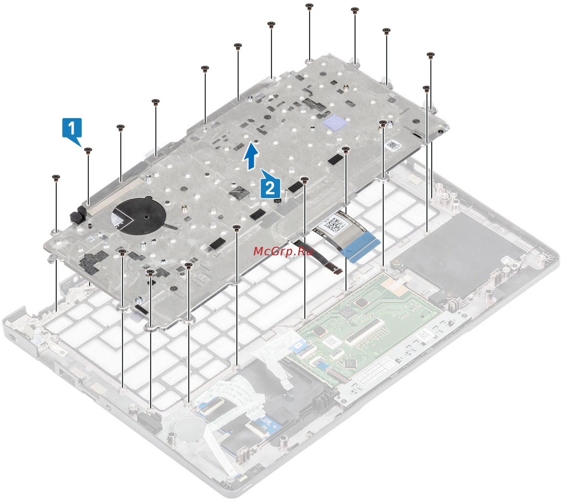 Dell Latitude 5300-2880 [87/120] Установка клавиатуры