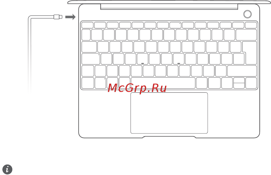 Huawei MateBook 13 WRTB-WAH9L Space Grey [210/283] A számítógép töltése