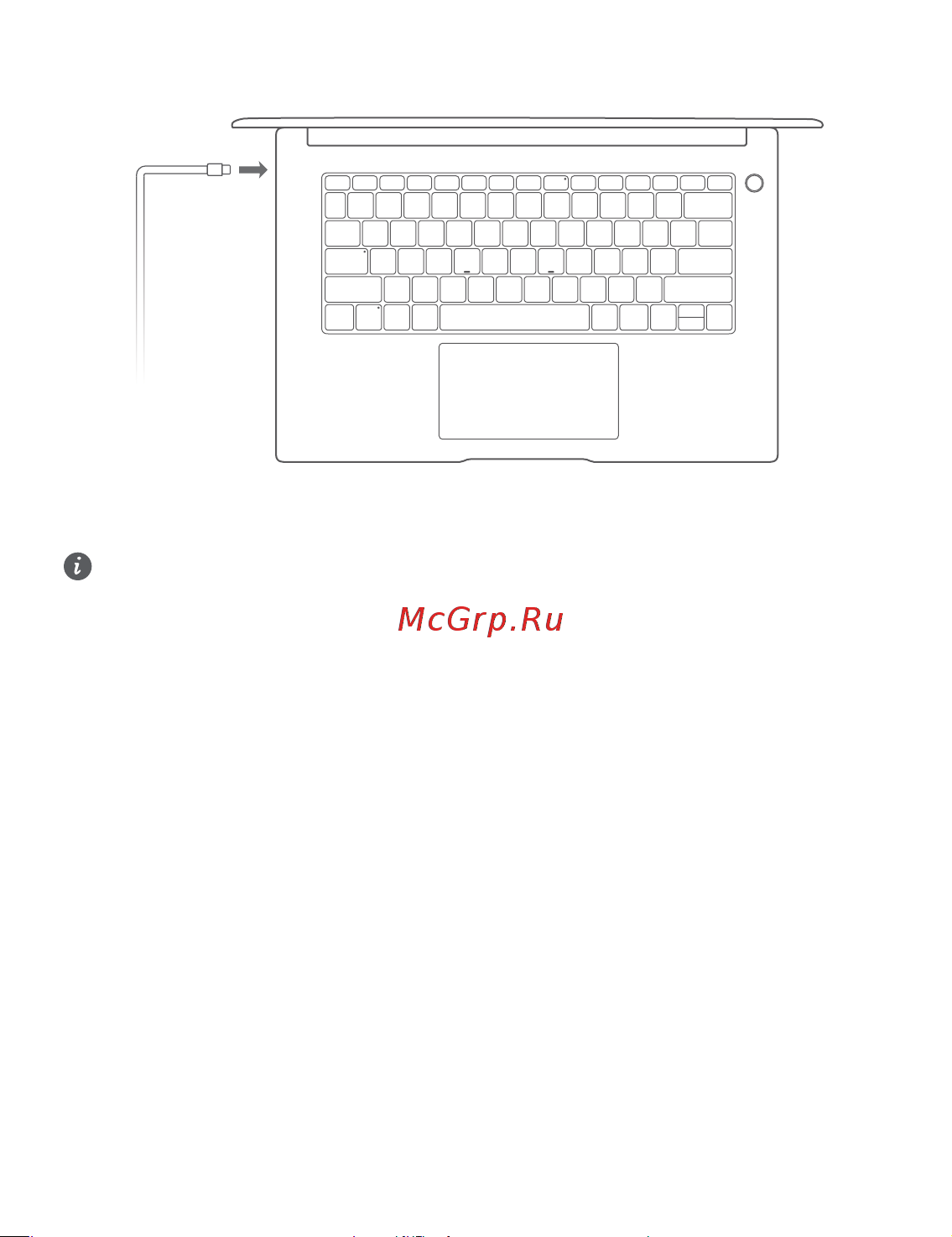 Huawei MateBook D 14 NbB-WAH9 Space Grey [182/297] Заряджання комп ютера