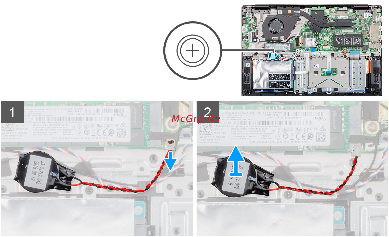 Dell Vostro 5590-7774 [29/84] Установка батарейки типа таблетка